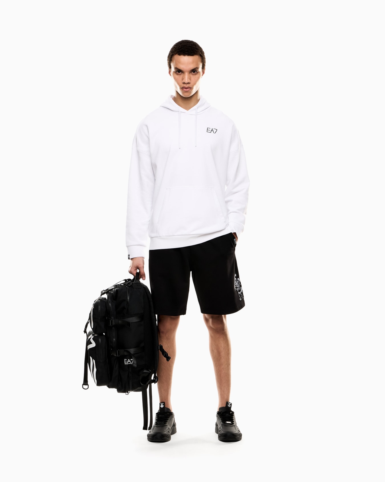 Cotton hooded Graphic Series sweatshirt Slide 1