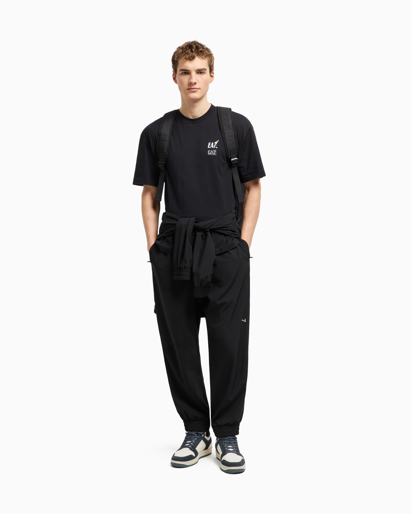 Graphic Series stretch technical fabric hooded jacket Slide 2