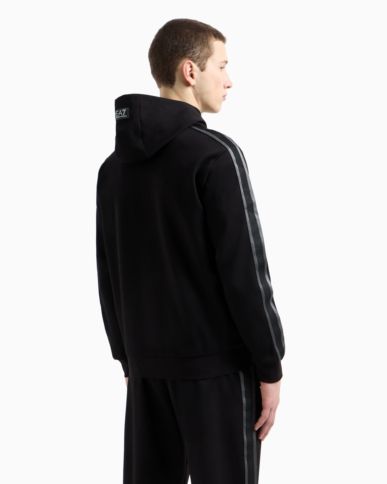 Sweat-shirt à capuche Logo Series en jersey de coton  Diapositive 2