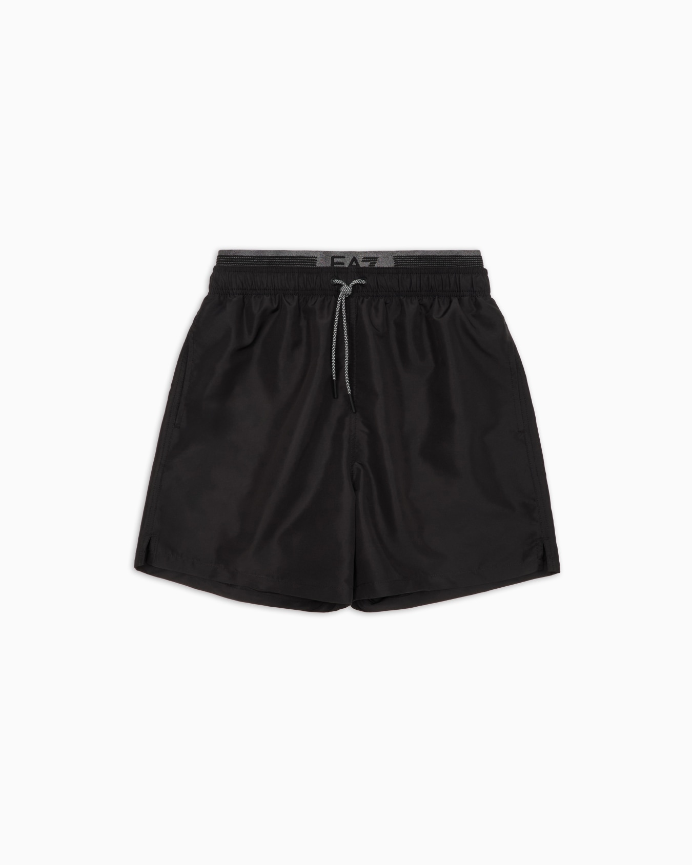 Logo Series swim trunks with logo tape Slide 0