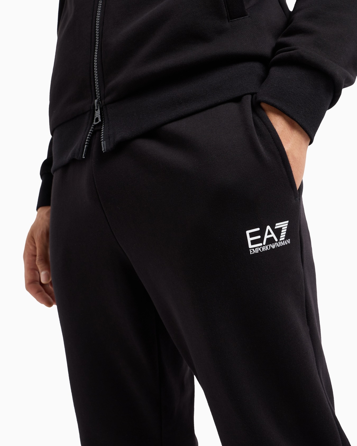 Core Identity cotton-blend hooded tracksuit Slide 5