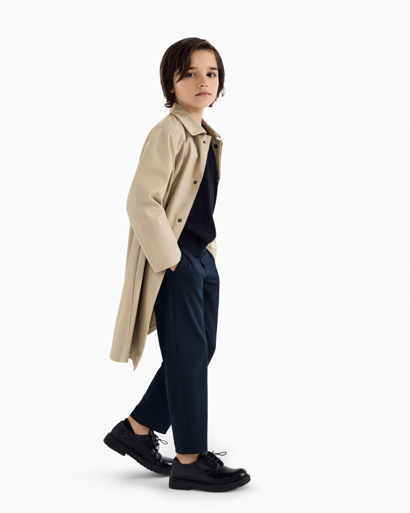 Special Occasion piqué-effect micro-textured crêpe jersey trousers Slide 3
