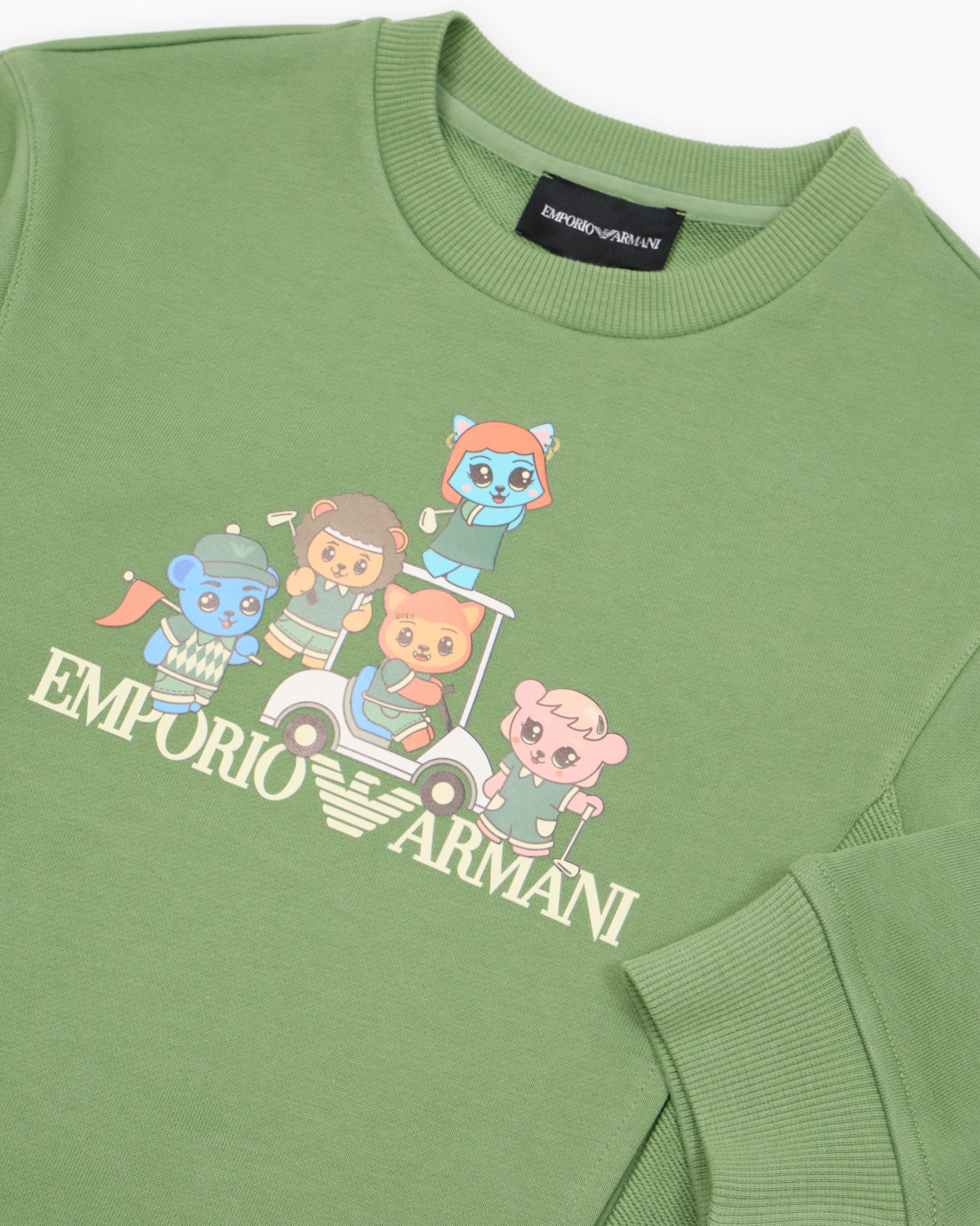 ASV organic jersey sweatshirt with Manga Bear Crew print Slide 1