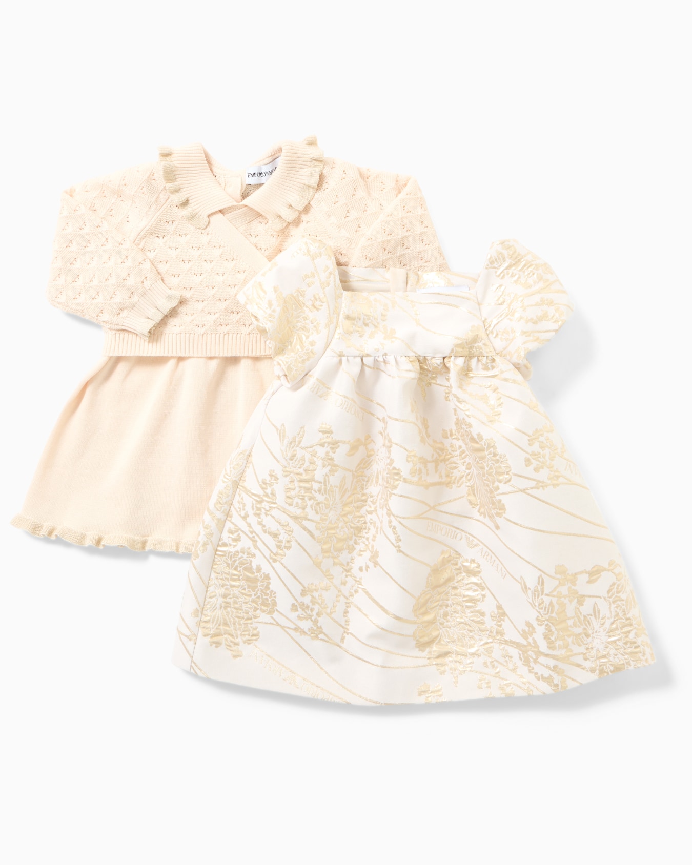 Special Occasion flared dress with lurex embroidery Slide 3