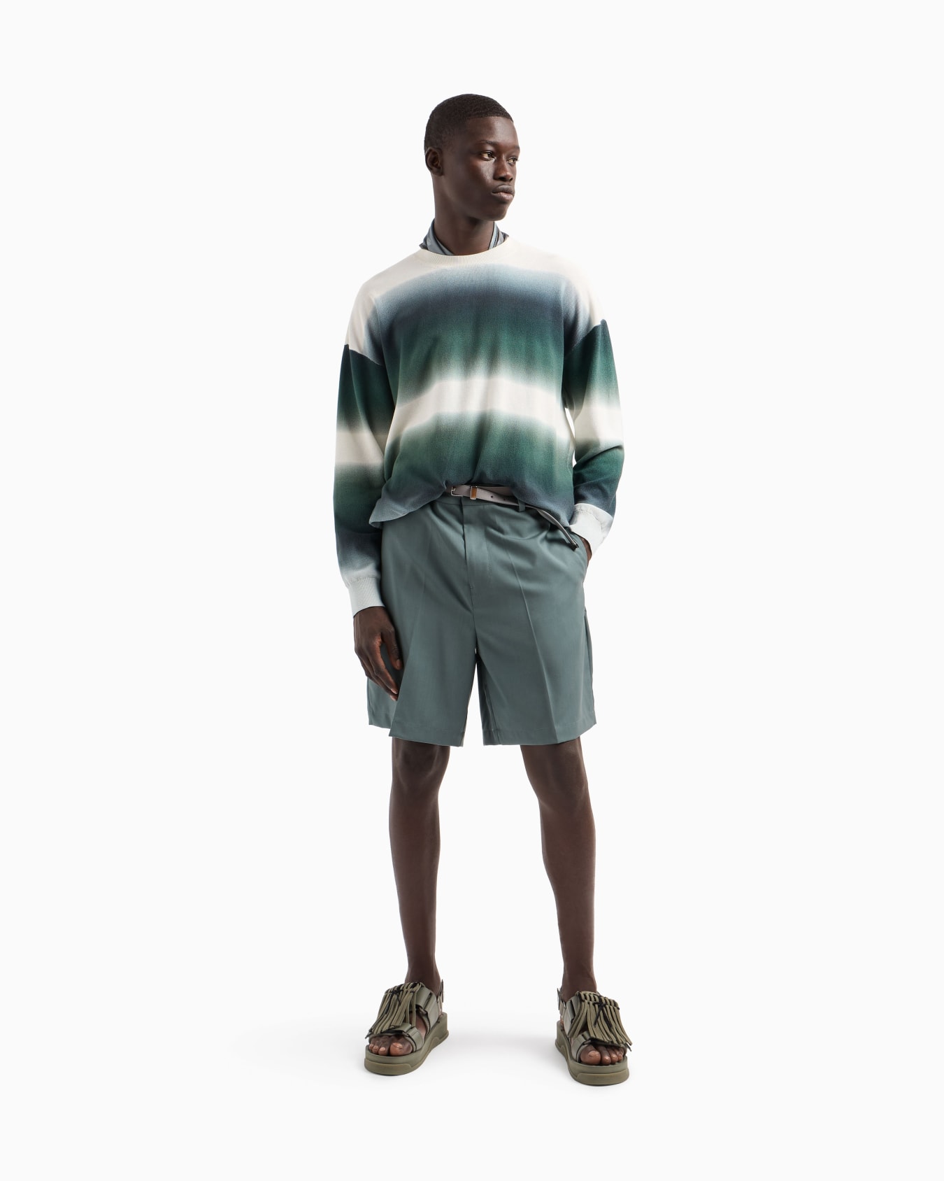 Digital print piqué jumper Slide 2