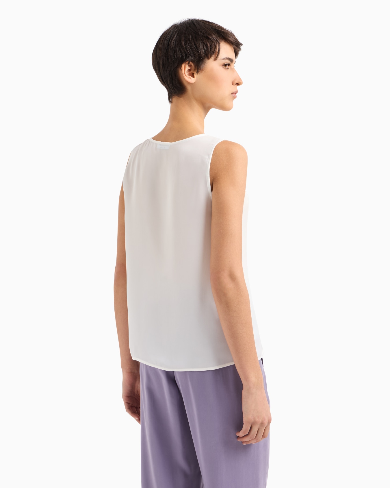Top en georgette doble de seda Icon Diapositiva 2