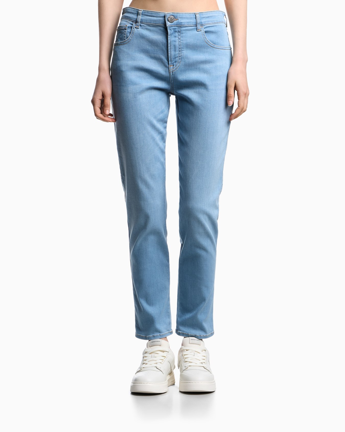 J36 mid-rise, straight-leg, stretch-denim jeans  Slide 3