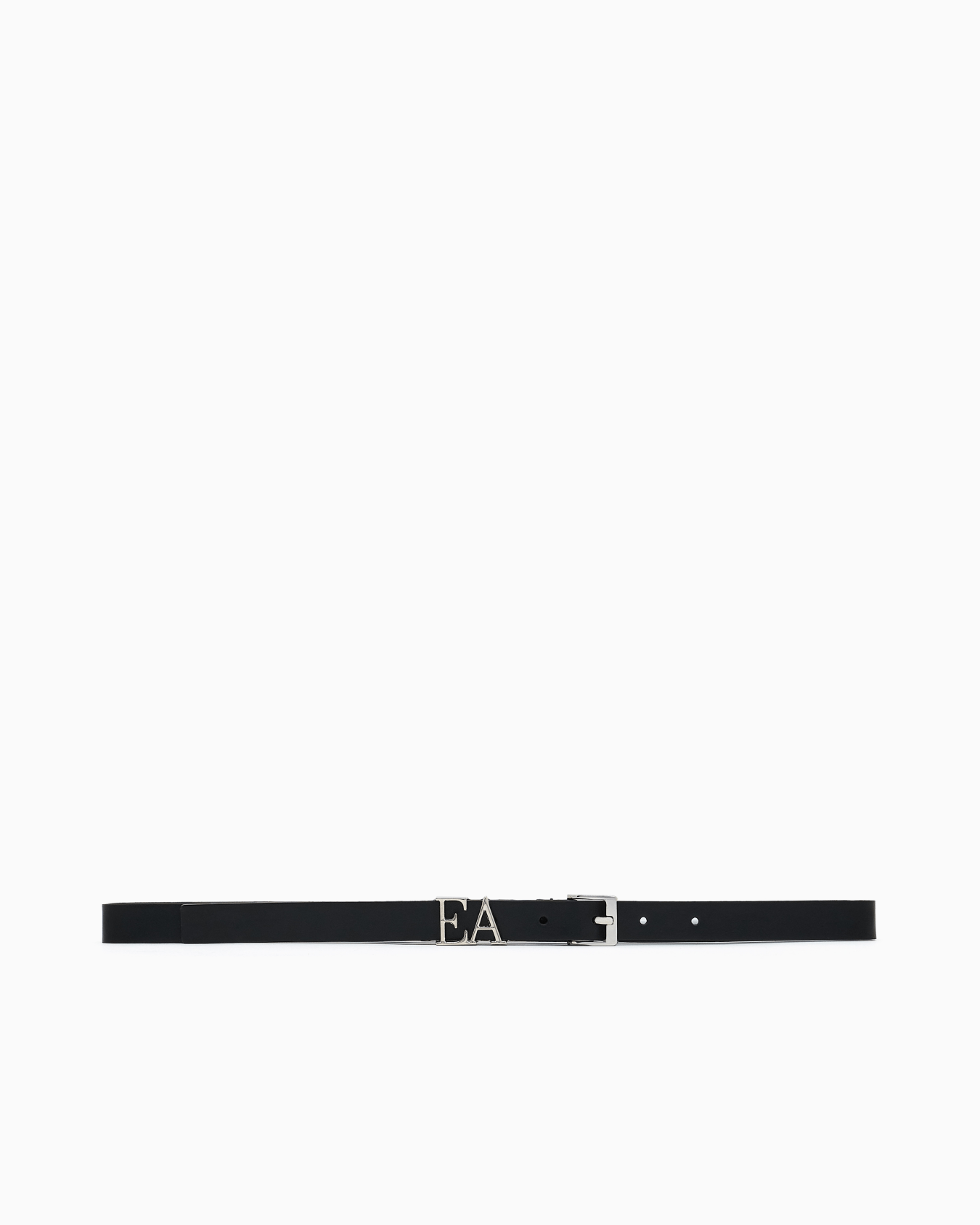 Smooth leather belt with moulded EA buckle Slide 2
