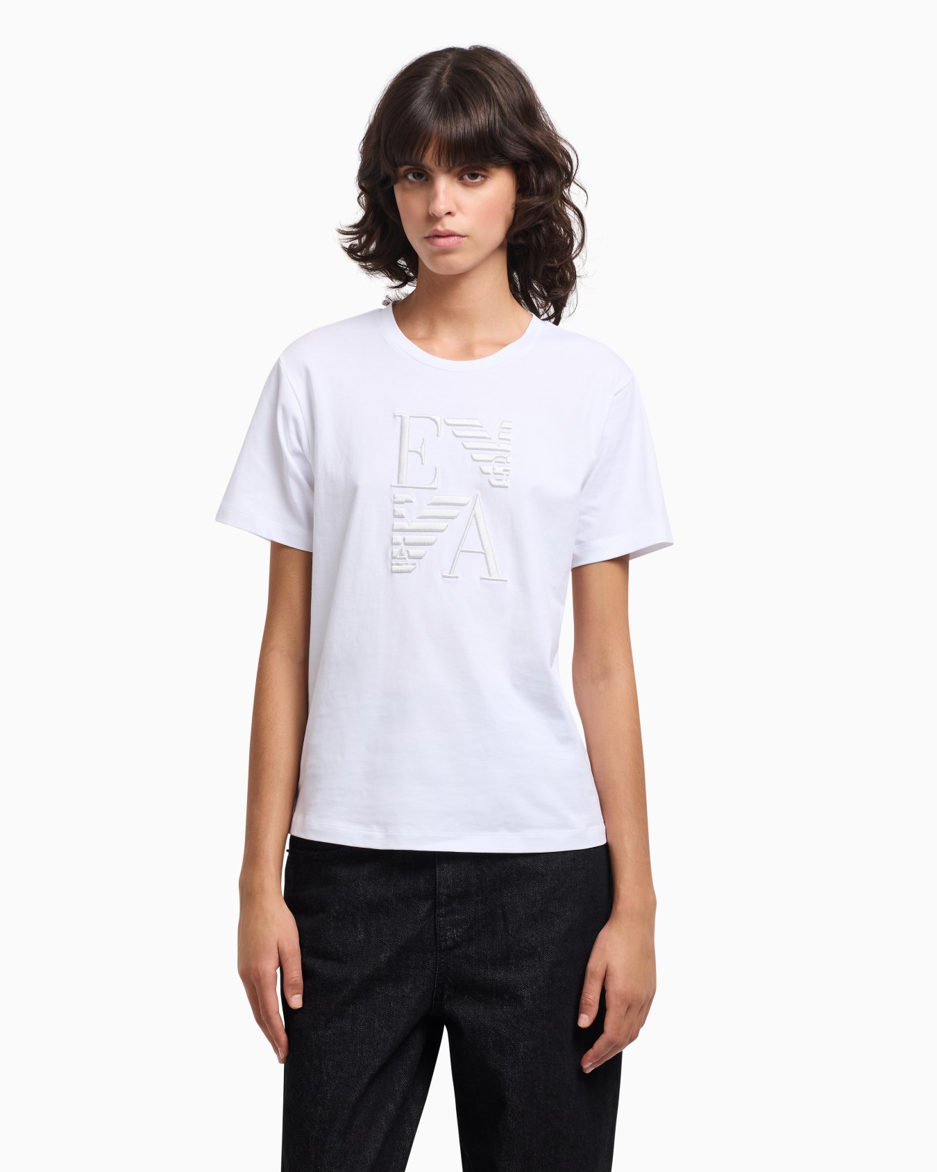 ASV Winter Urbanism capsule collection organic-jersey T-shirt with logo embroidery Slide 3