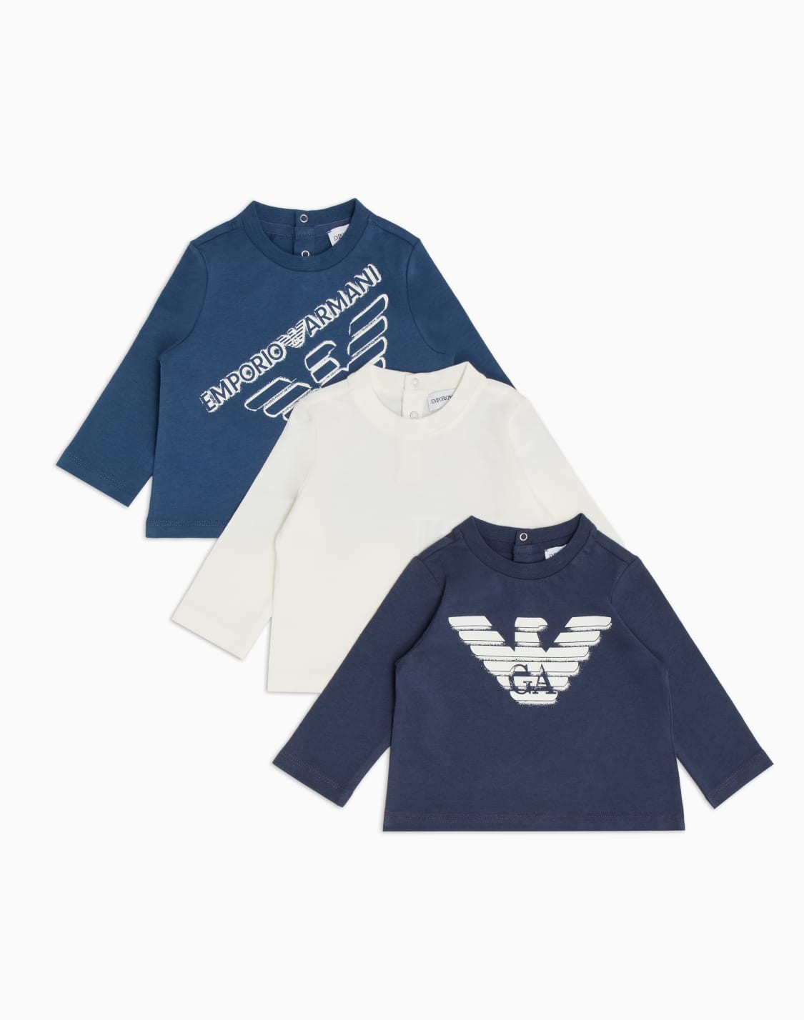 asv-トップス3枚セット-ジャジ-イグルプリント-ブル--emporio-armani
