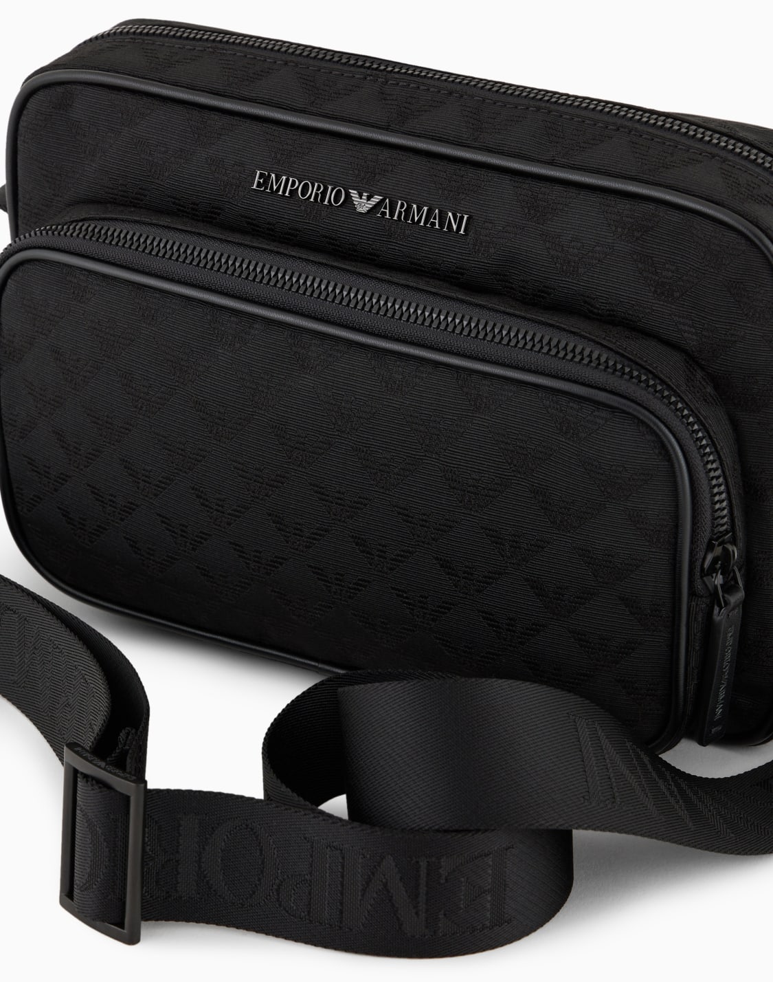 ショルダバッグ-ナイロン-オルオバジャカドイグル-ブラック--emporio-armani