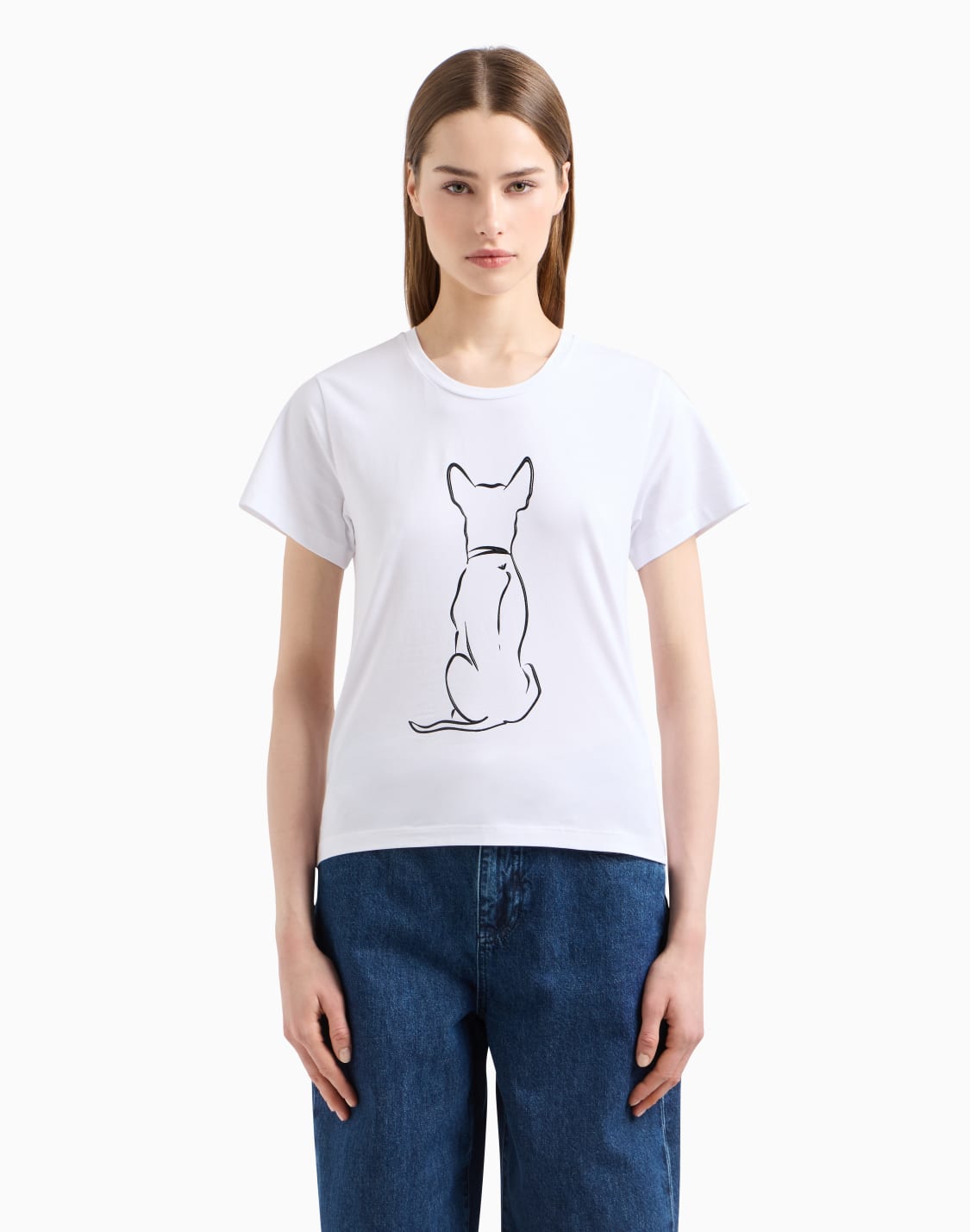 we-love-dogs-27-tシャツ-ストレッチジャジ-ホワイト--emporio-armani