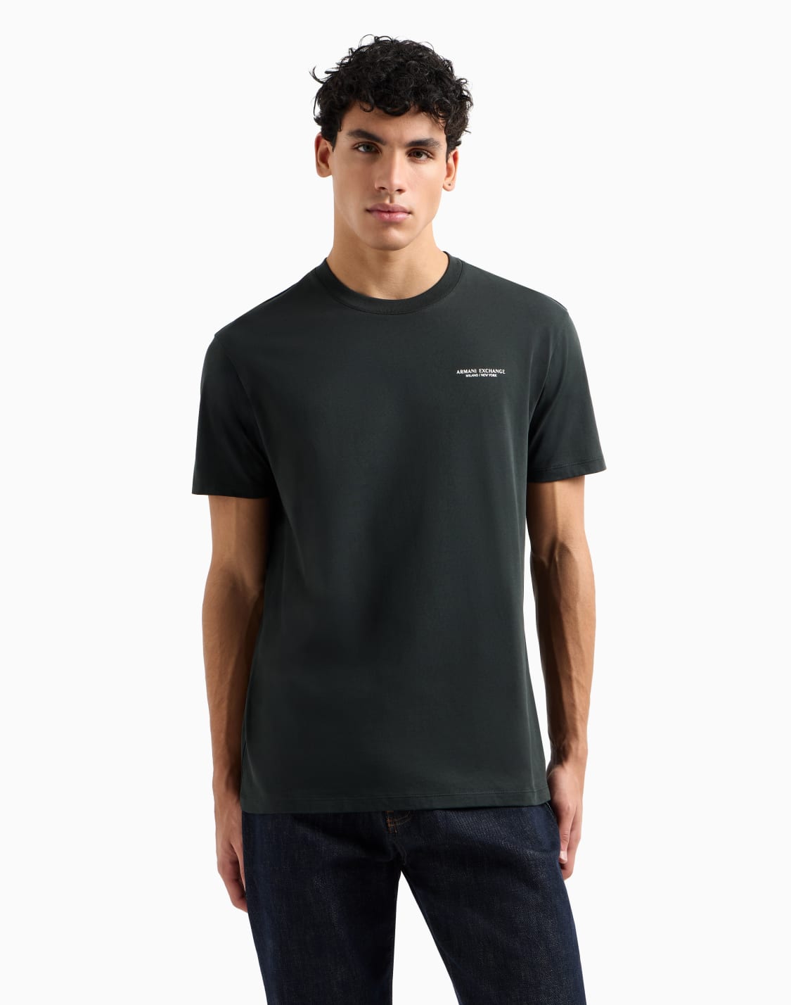 regular-fit-t-shirt-with-logo-green--armani-exchange