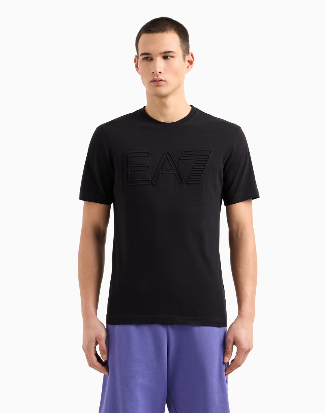 t-shirt-logo-series-manches-courtes-en-jersey-de-coton-biologique-noir--ea7