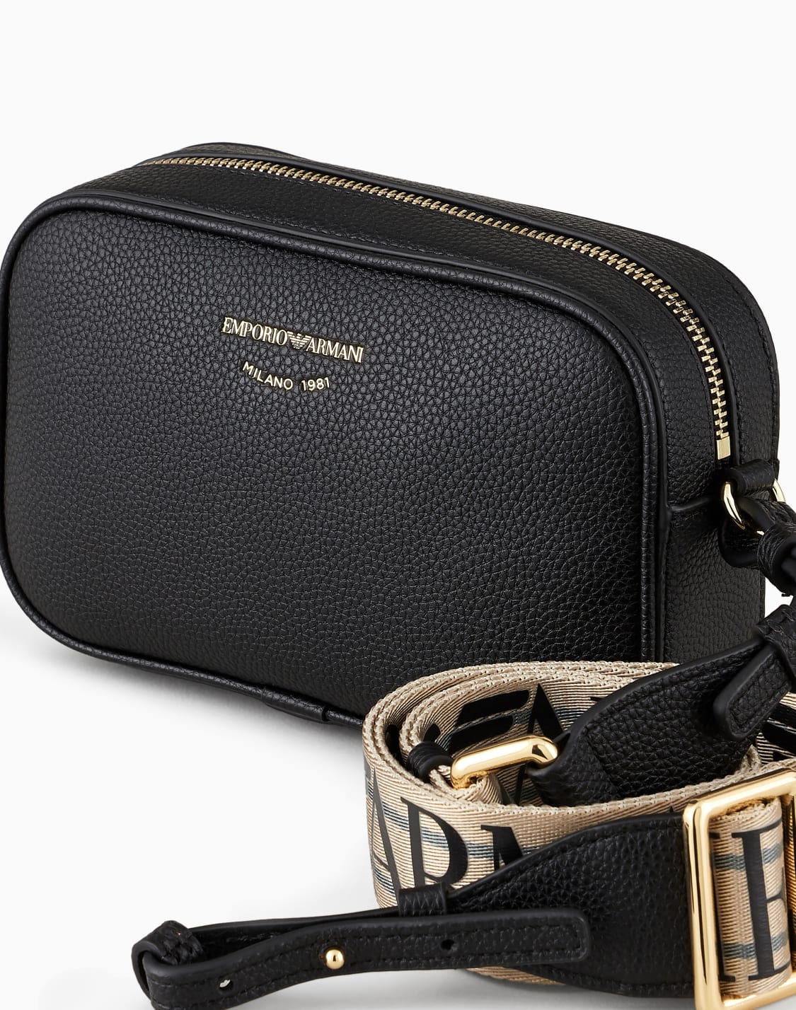 deer-print-camera-case-with-shoulder-strap-black--emporio-armani