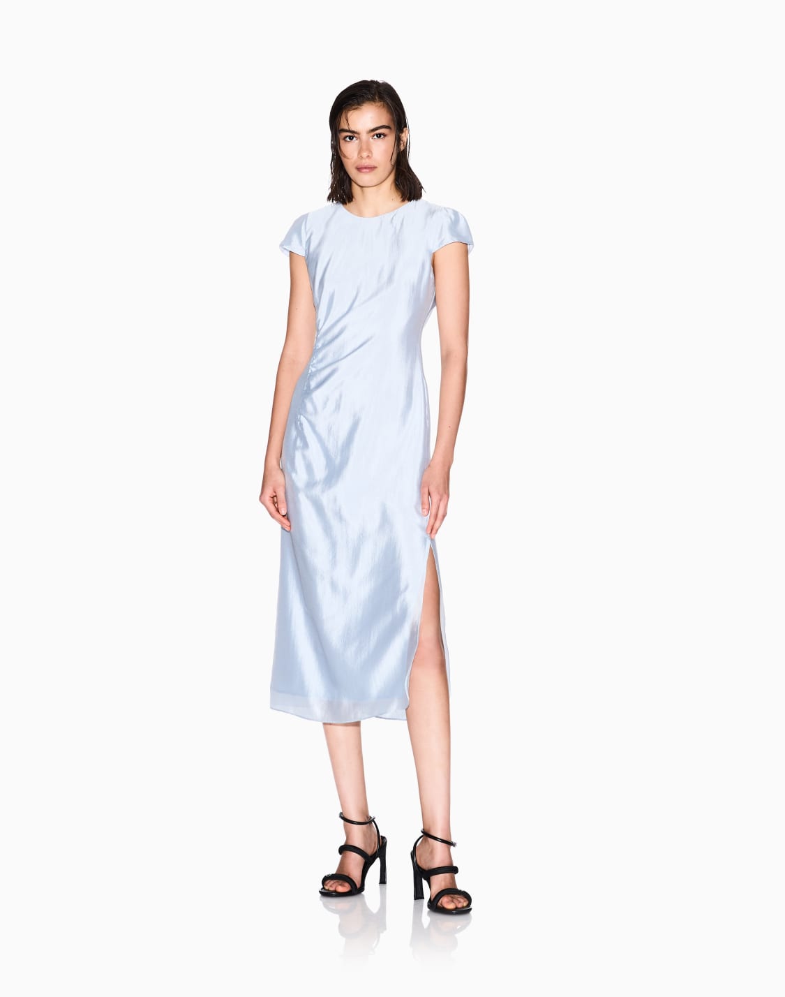 longuette-dress-with-slit-light-blue--armani-exchange
