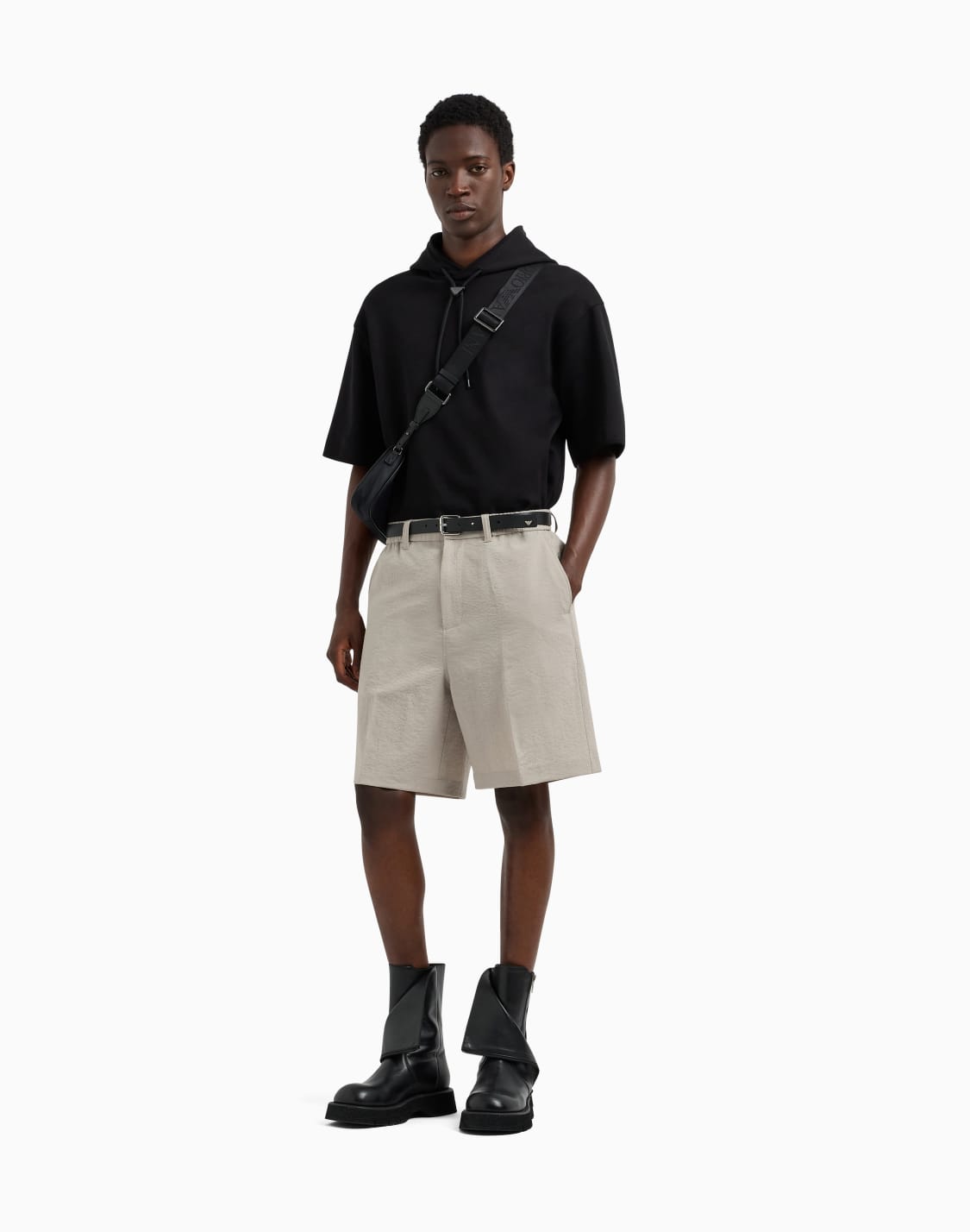 bermuda-avec-dos-lastique-en-nylon-seersucker-gris--emporio-armani