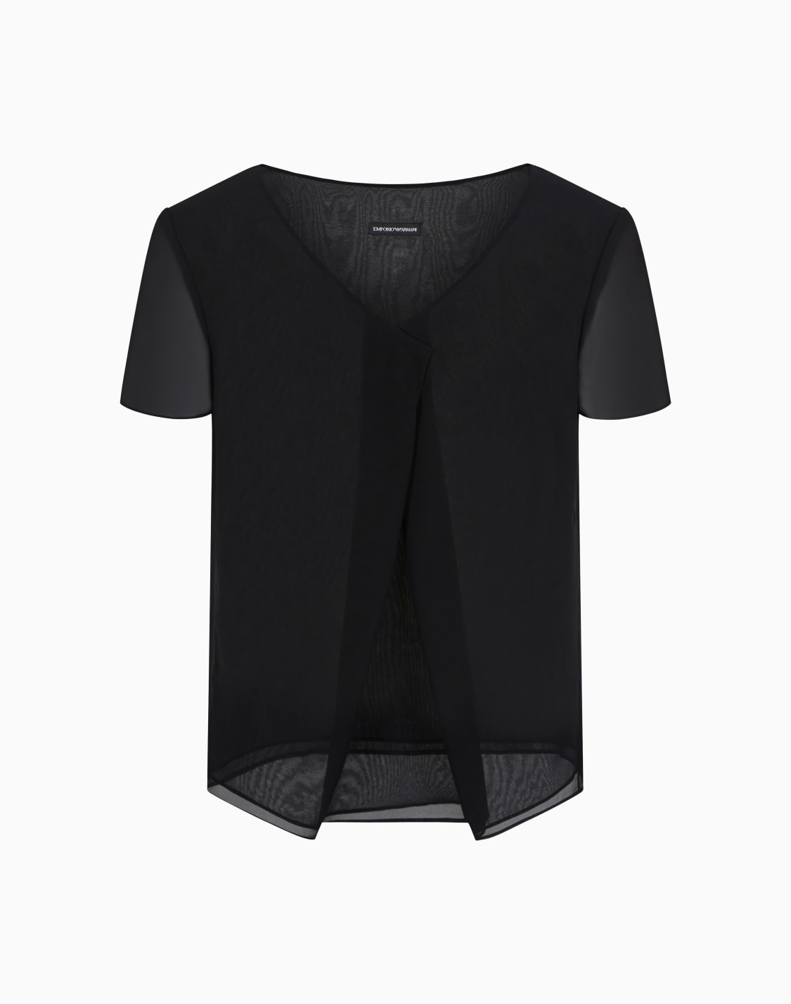blusa-con-cuello-de-pico-de-georgette-tcnico-negro--emporio-armani
