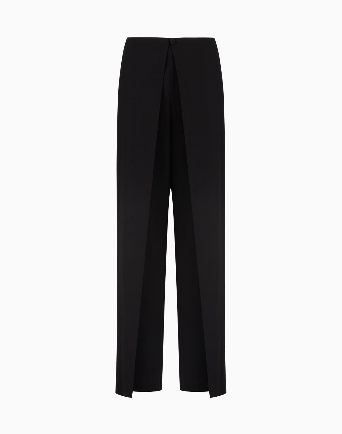 パンツ-フルイドクレプパネル-ブラック--emporio-armani