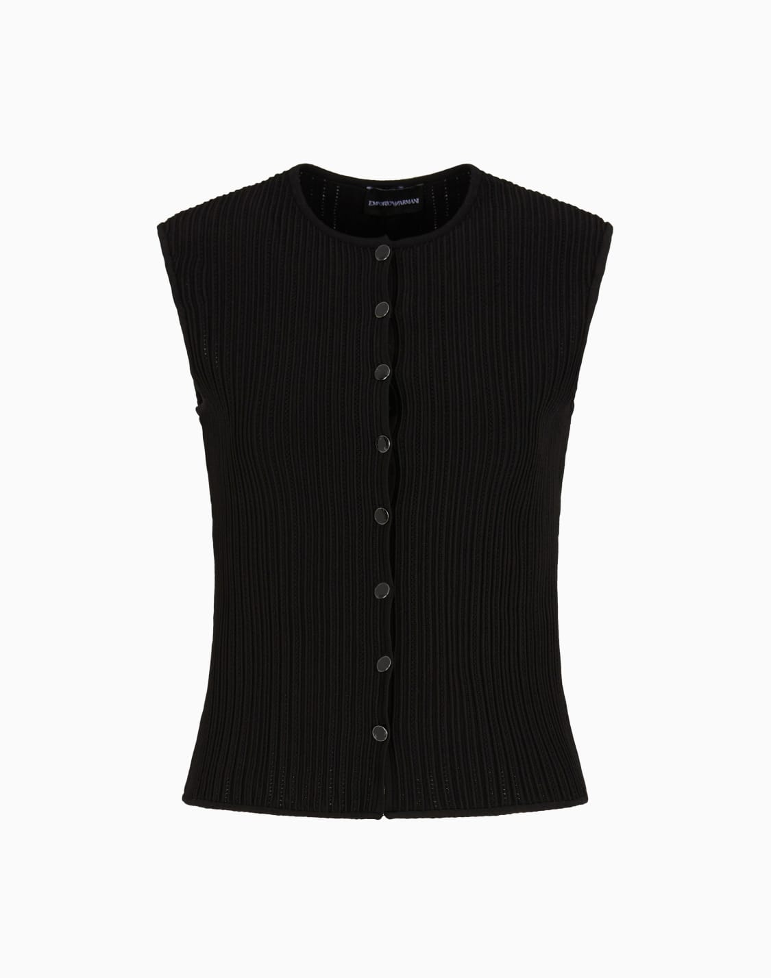 perforated-ottoman-fabric-waistcoat-black--emporio-armani