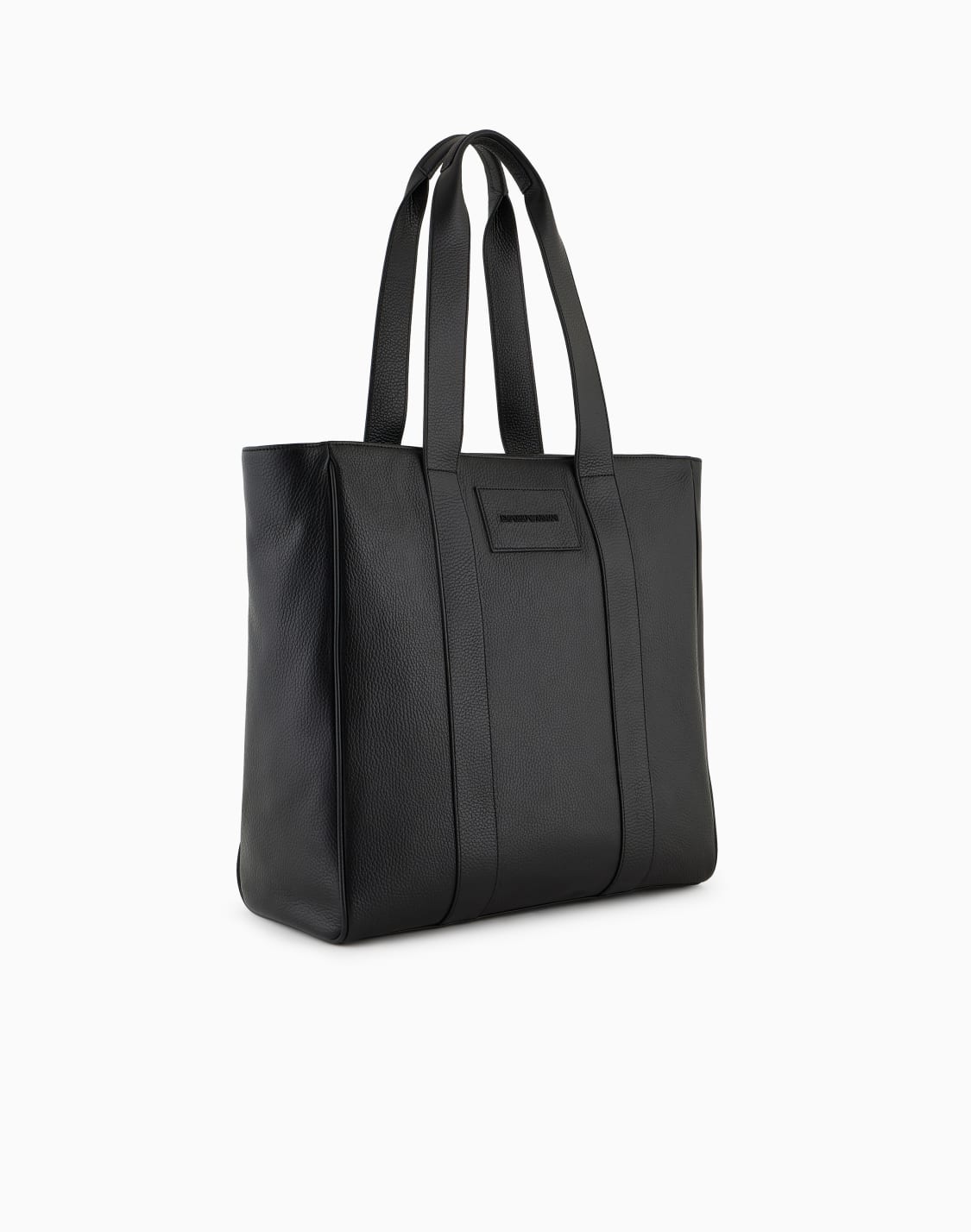 tumbled-leather-shopper-bag-black--emporio-armani