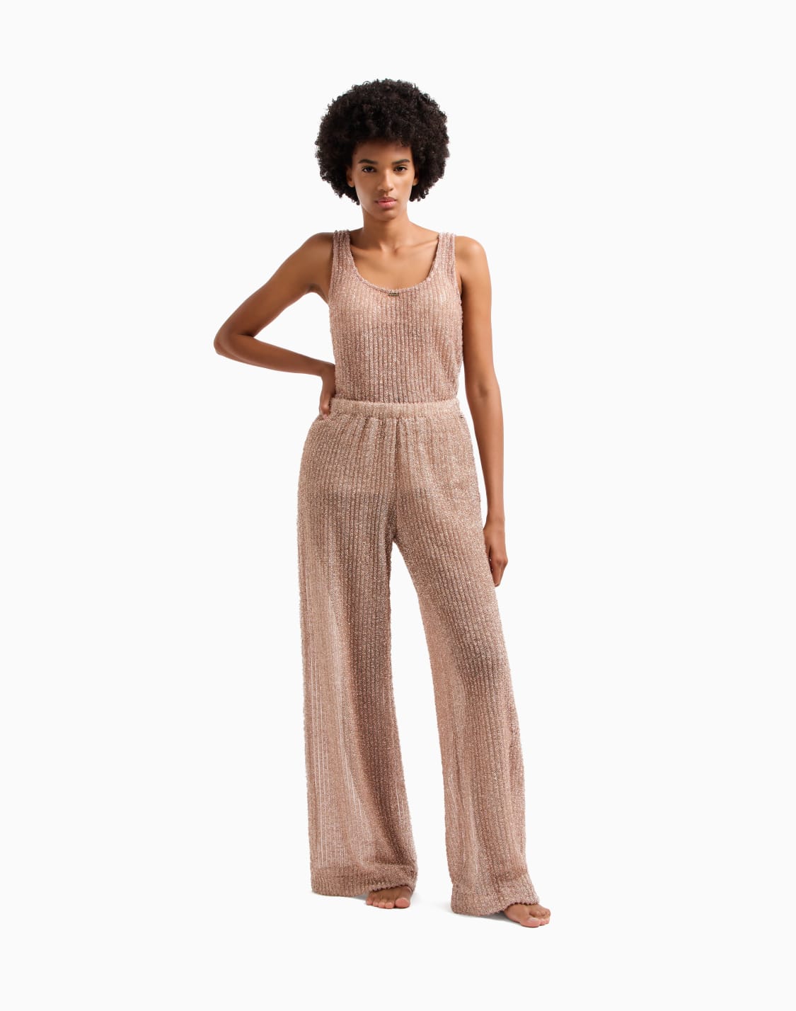 beachwear-trousers-in-fuzzy-lurex-pink--emporio-armani