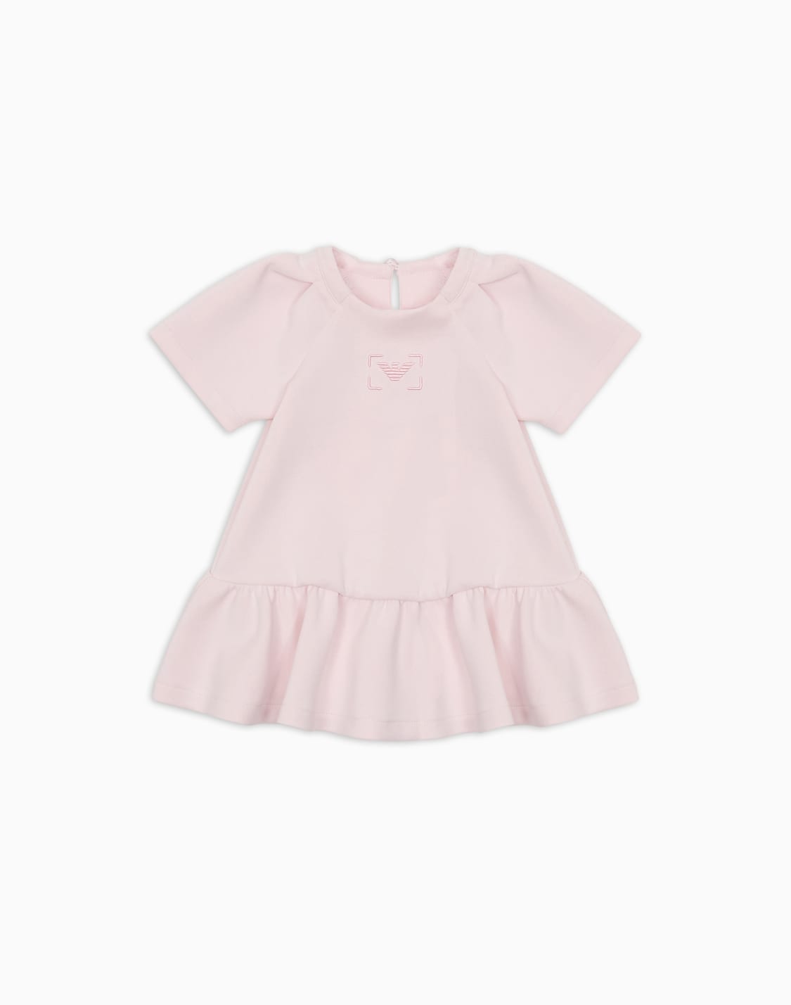 cupro-touch-jersey-dress-with-a-frill-pink--emporio-armani