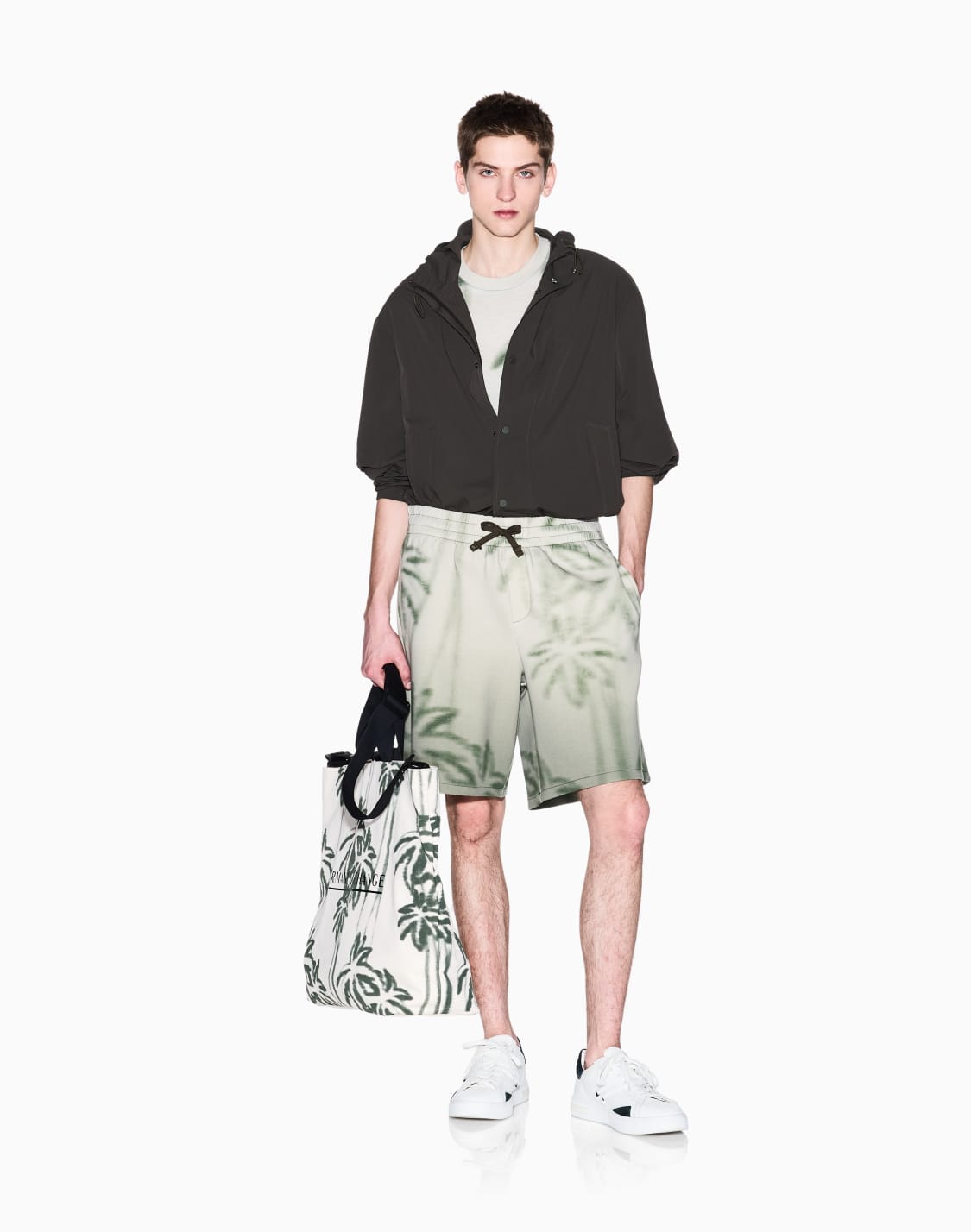 palm-print-cotton-blend-shorts-beige--armani-exchange