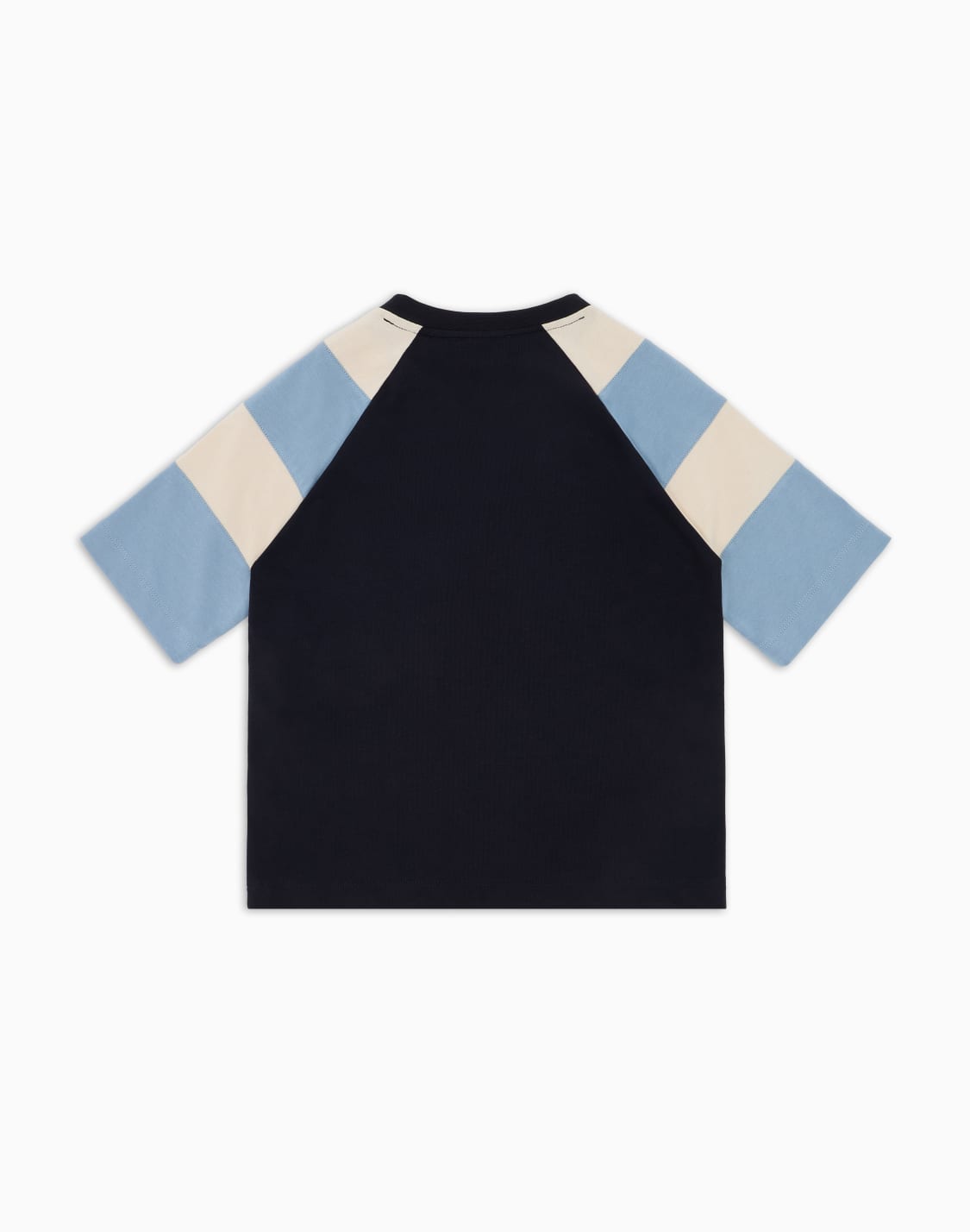 asv-オバサイズフィットtシャツ-ジャジ-ストライプディテル-ライトブル--emporio-armani