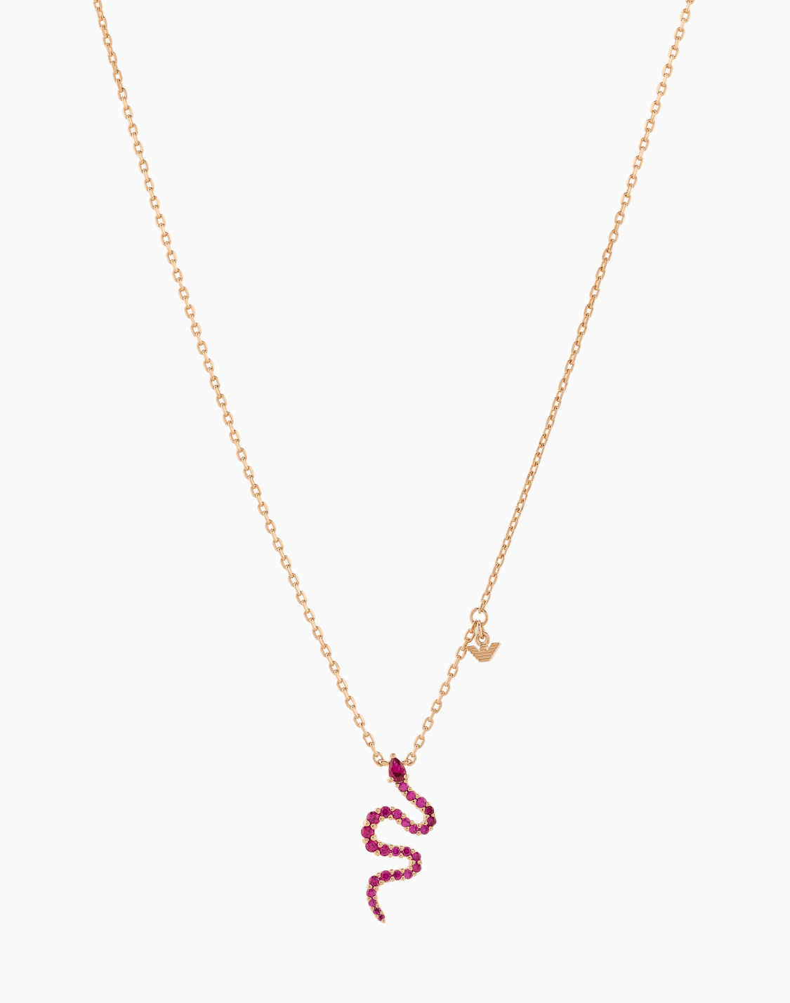 -kette-aus-14-kartig-ros-vergoldetem-sterlingsilber-mit-anhnger-mehrfarbig--emporio-armani