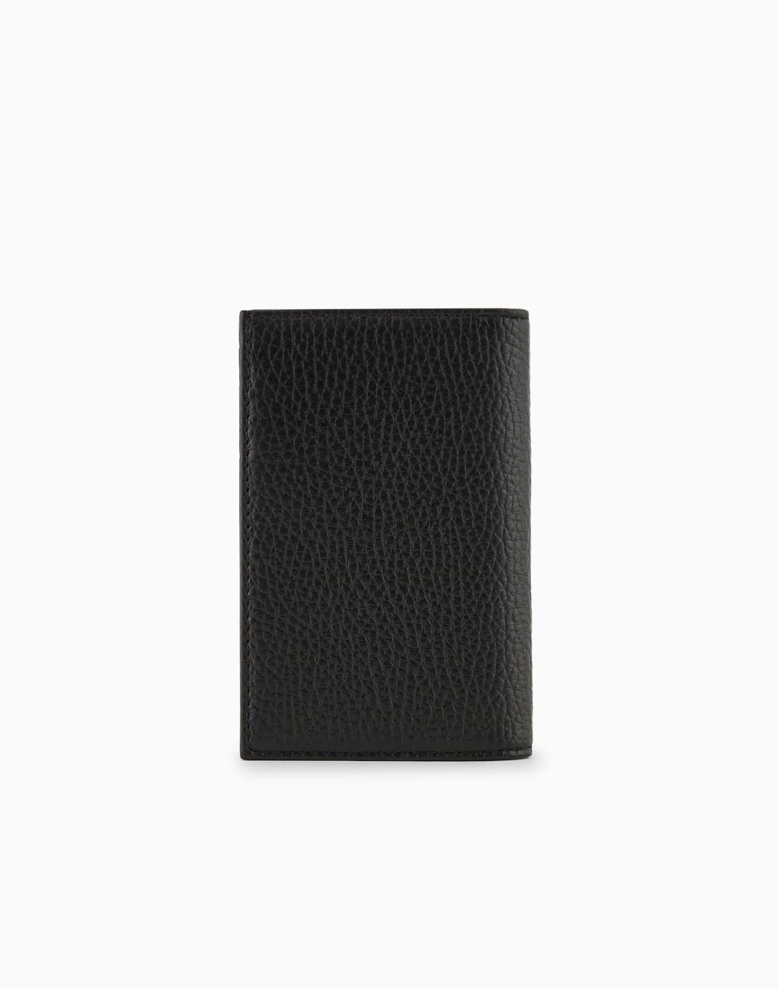 zipped-tumbled-leather-bi-fold-card-holder-black--emporio-armani