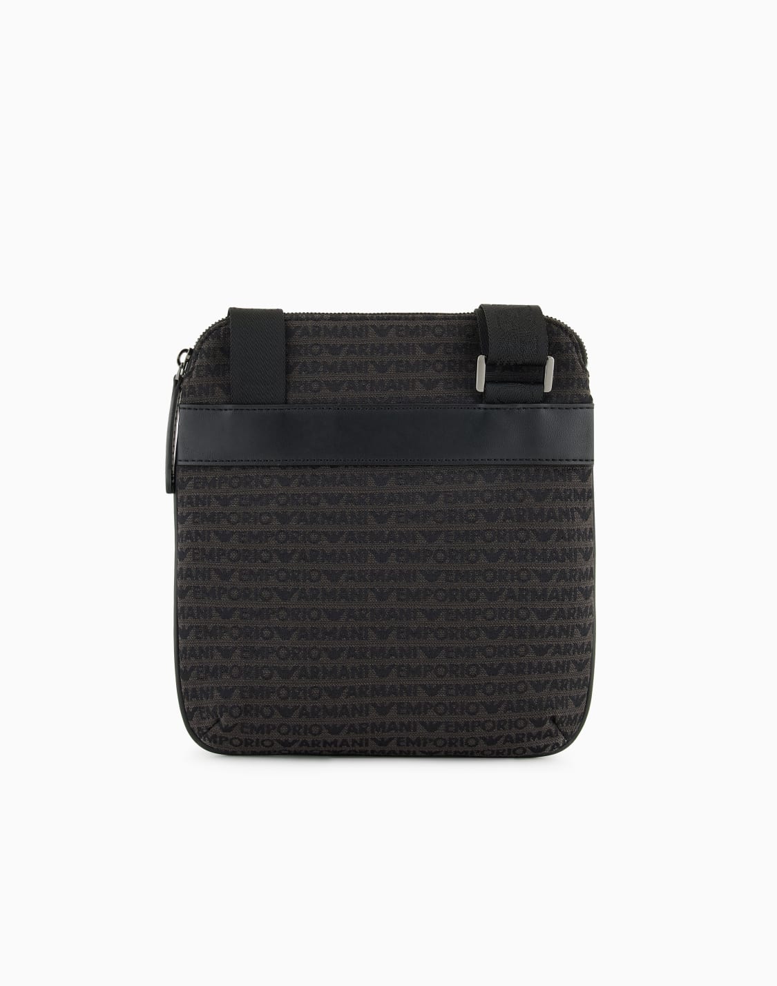 フラットショルダバッグ-ジャカド-オルオバレタリング-グレ--emporio-armani