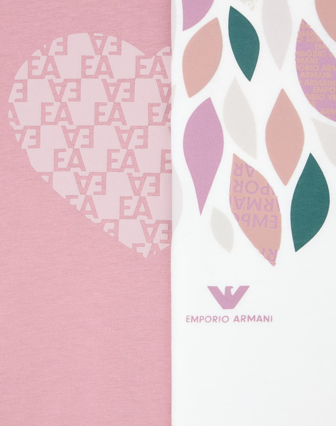 asv-tシャツ2枚セット-フォレストトン-プリント-ホワイト--emporio-armani