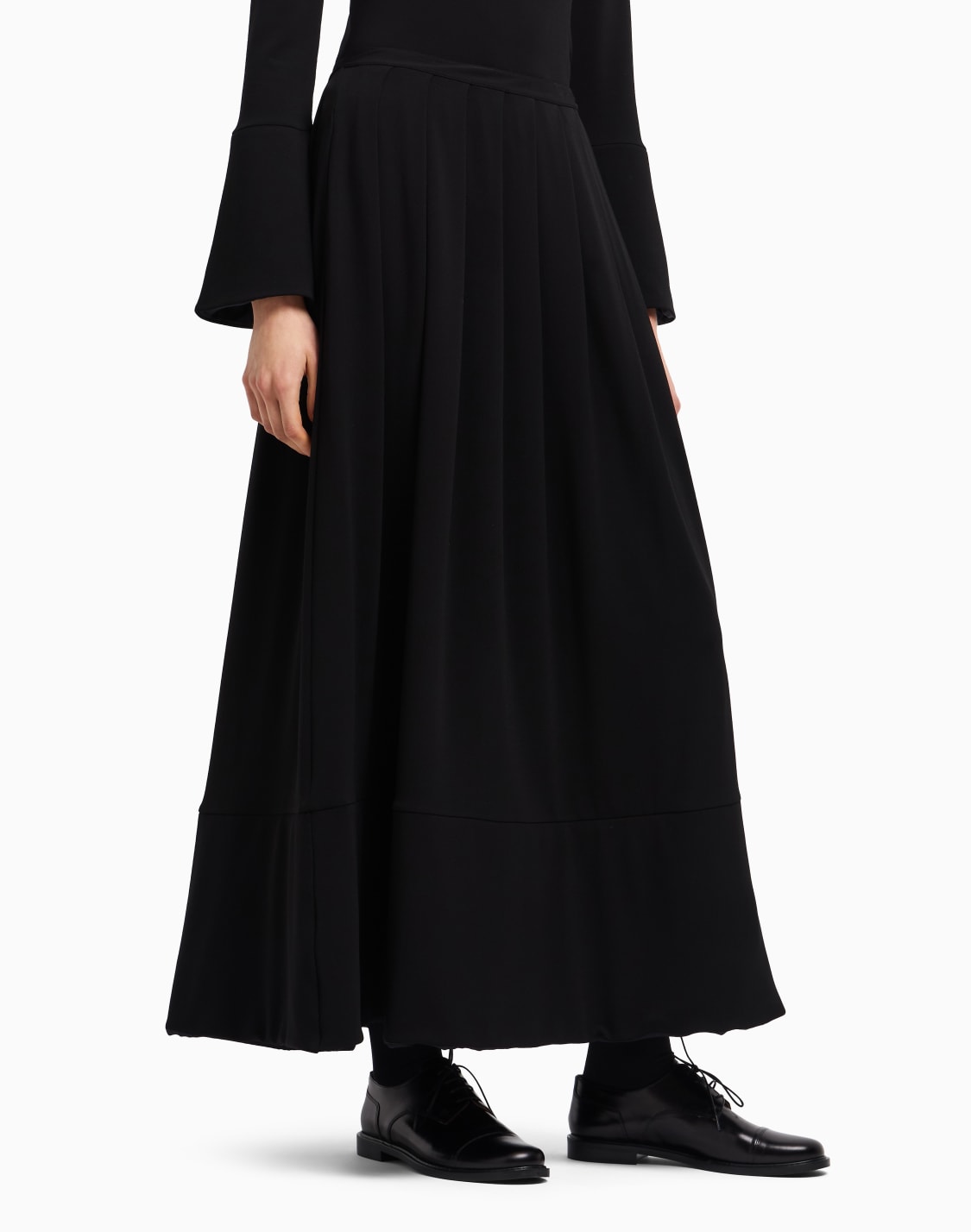 crpe-jersey-long-skirt-with-darts-black--emporio-armani