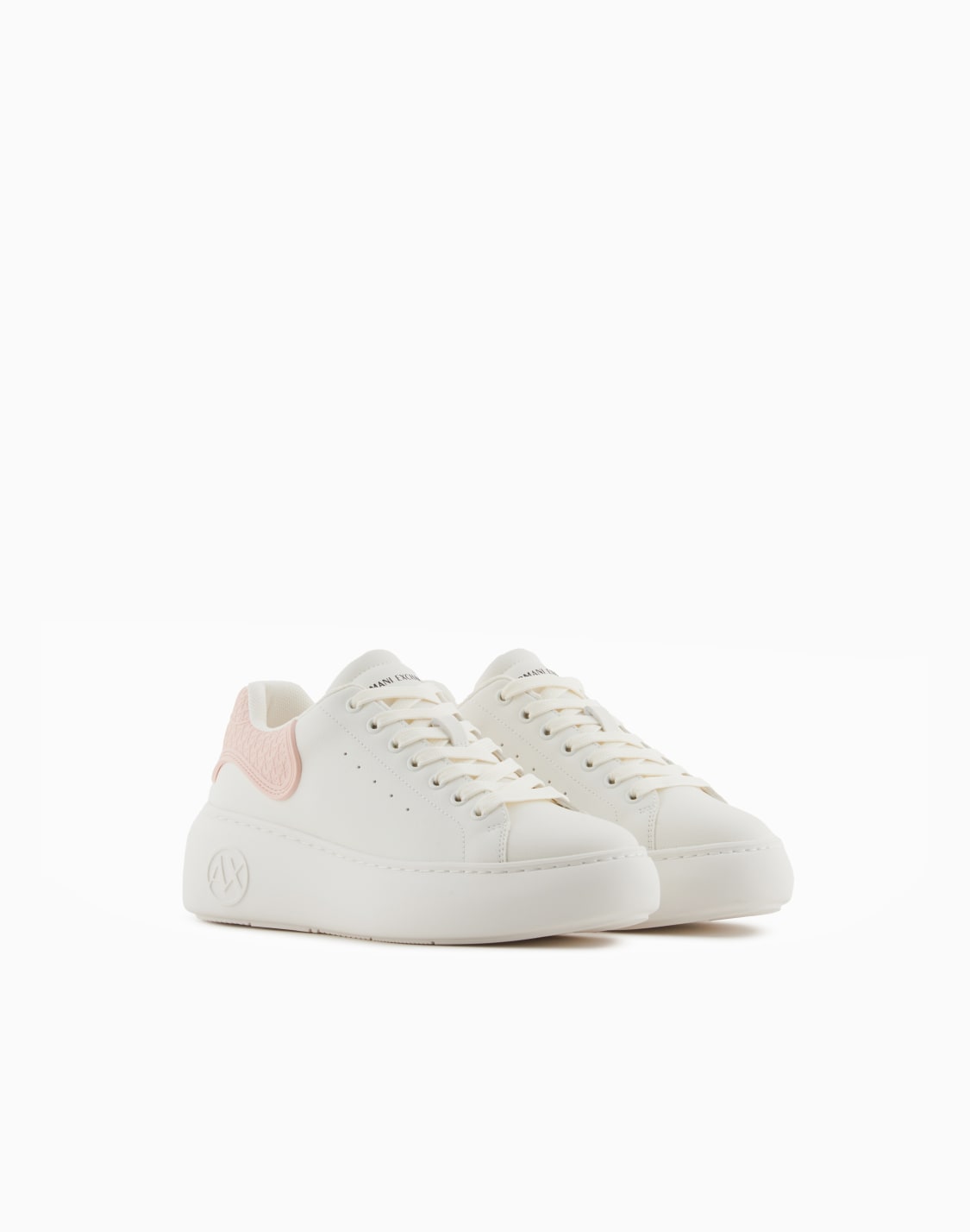 sneakers-con-suola-alta-bianco--armani-exchange