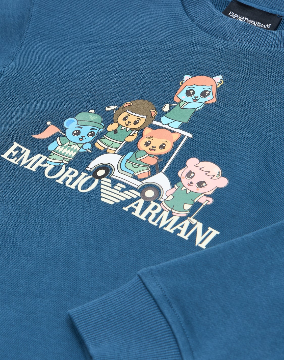 asv-スウェットシャツ-オガニックジャジ-マンガベアクルプリント-ブル--emporio-armani
