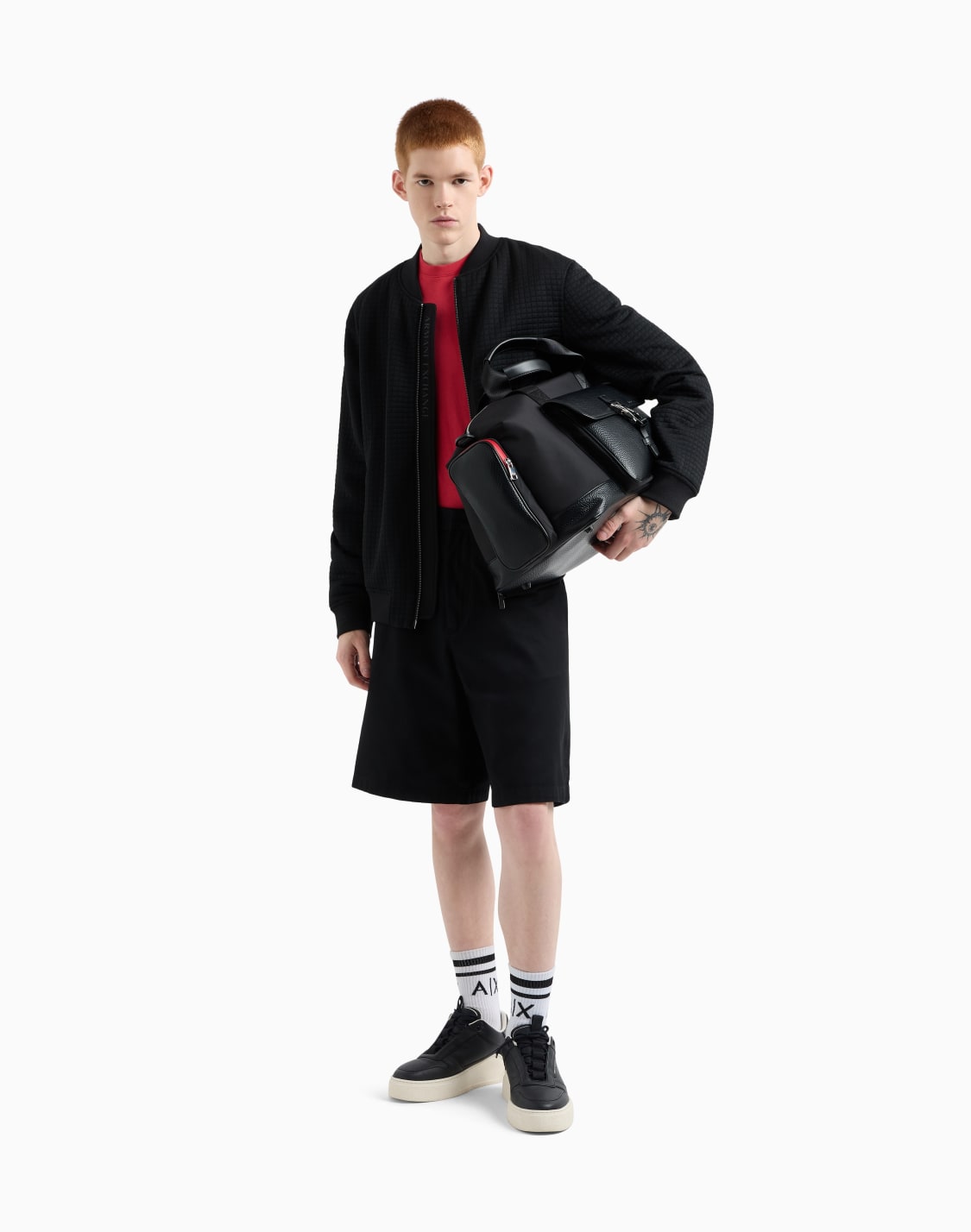 cotton-twill-bermuda-shorts-black--armani-exchange