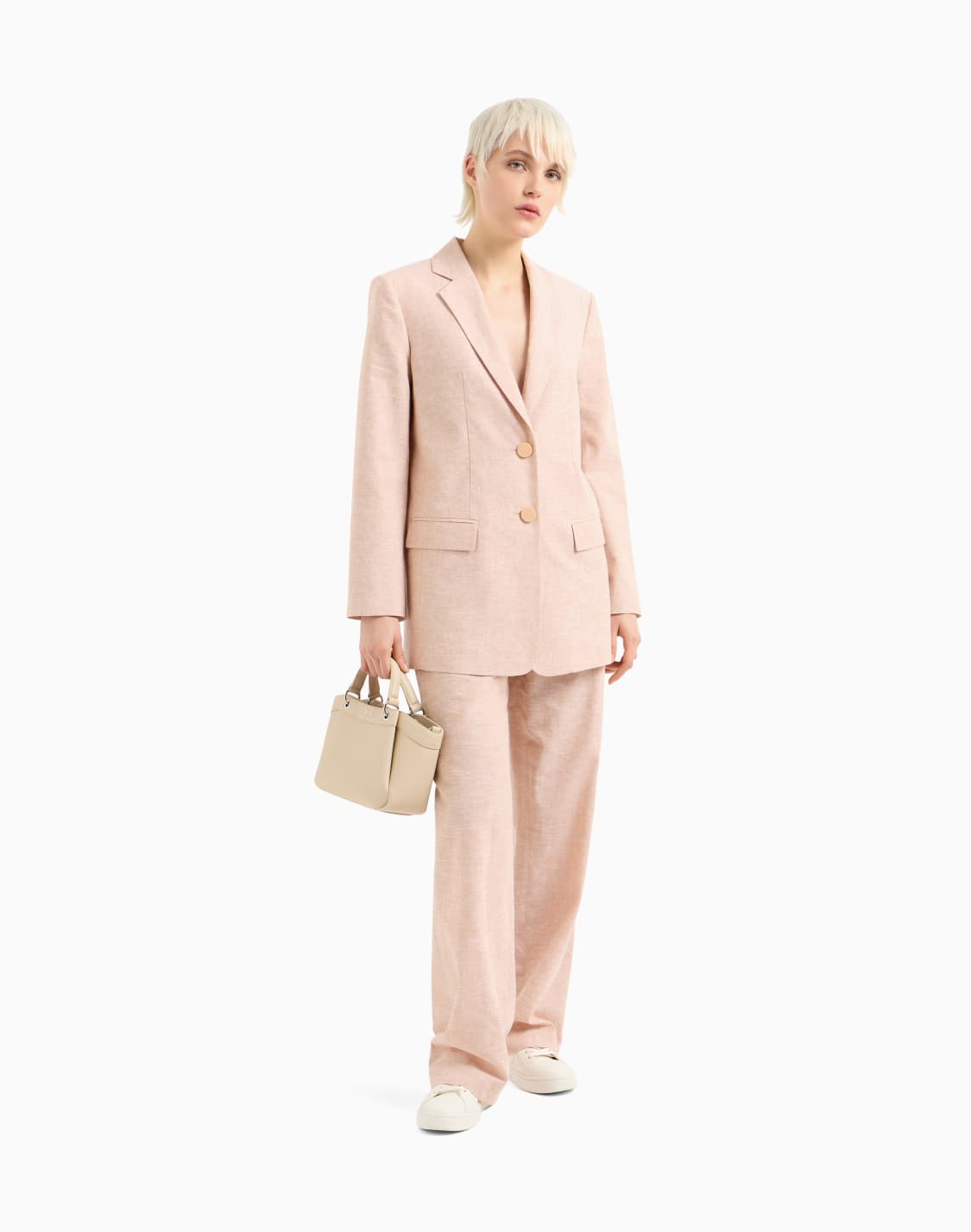 oversized-cotton-and-linen-trousers-pink--armani-exchange
