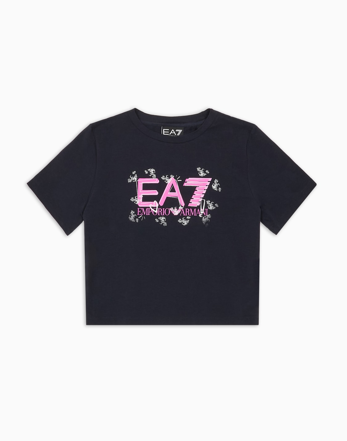 logo-series-girl-stretch-cotton-t-shirt-navy-blue--ea7