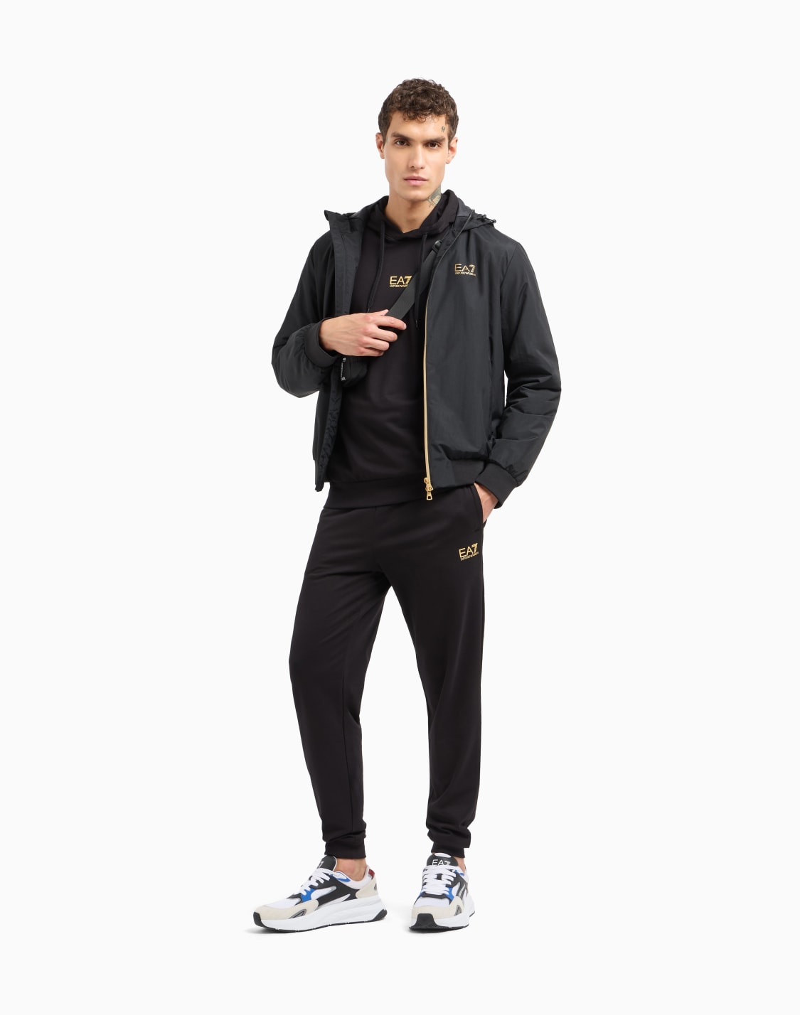 core-identity-hooded-bomber-in-technical-fabric-black--ea7