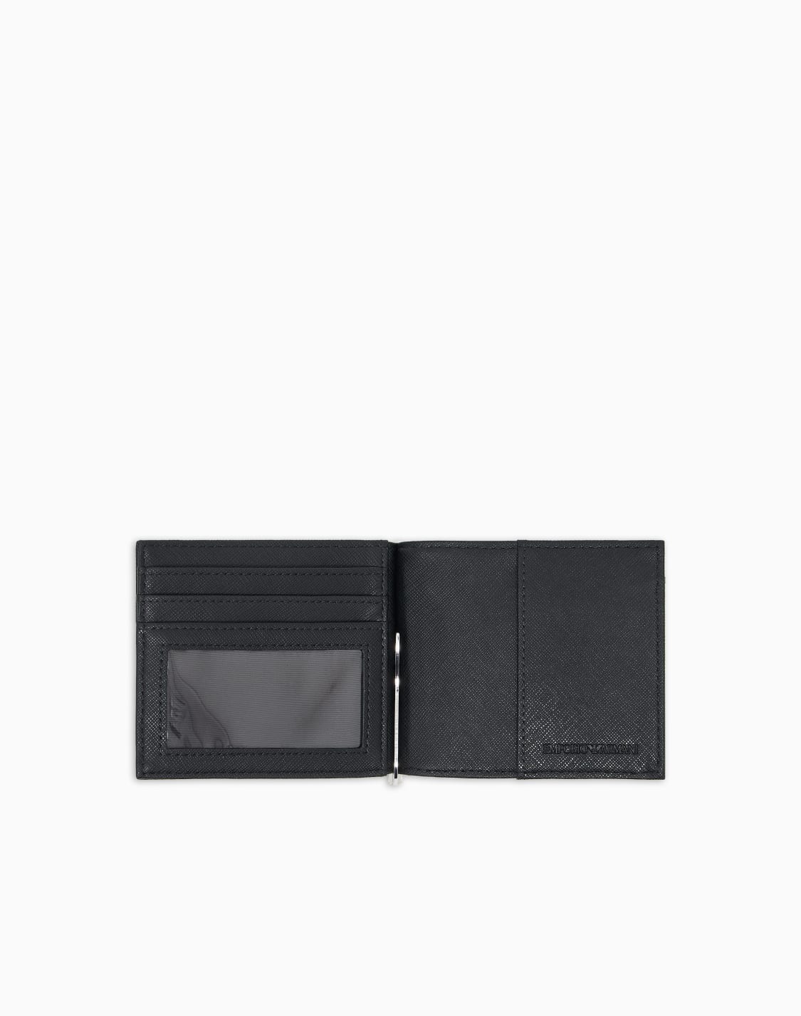 asv-regenerated-saffiano-leather-compact-wallet-with-eagle-plate-black--emporio-armani