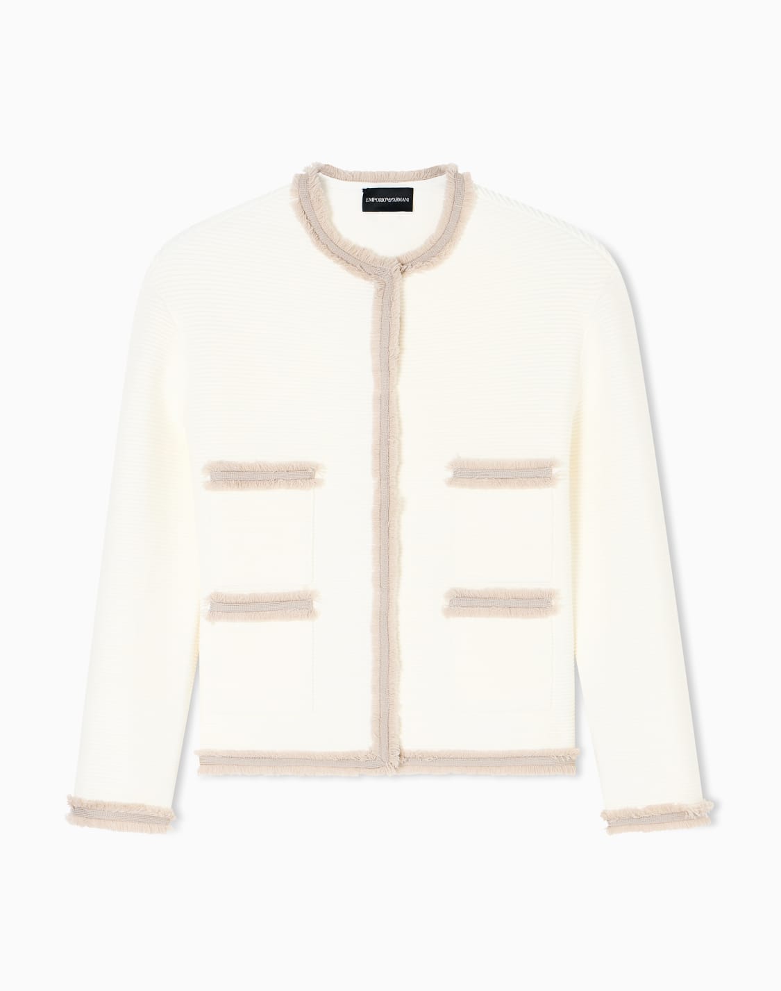 veste-en-tissu-ottoman-avec-bords-franges-blanc--emporio-armani