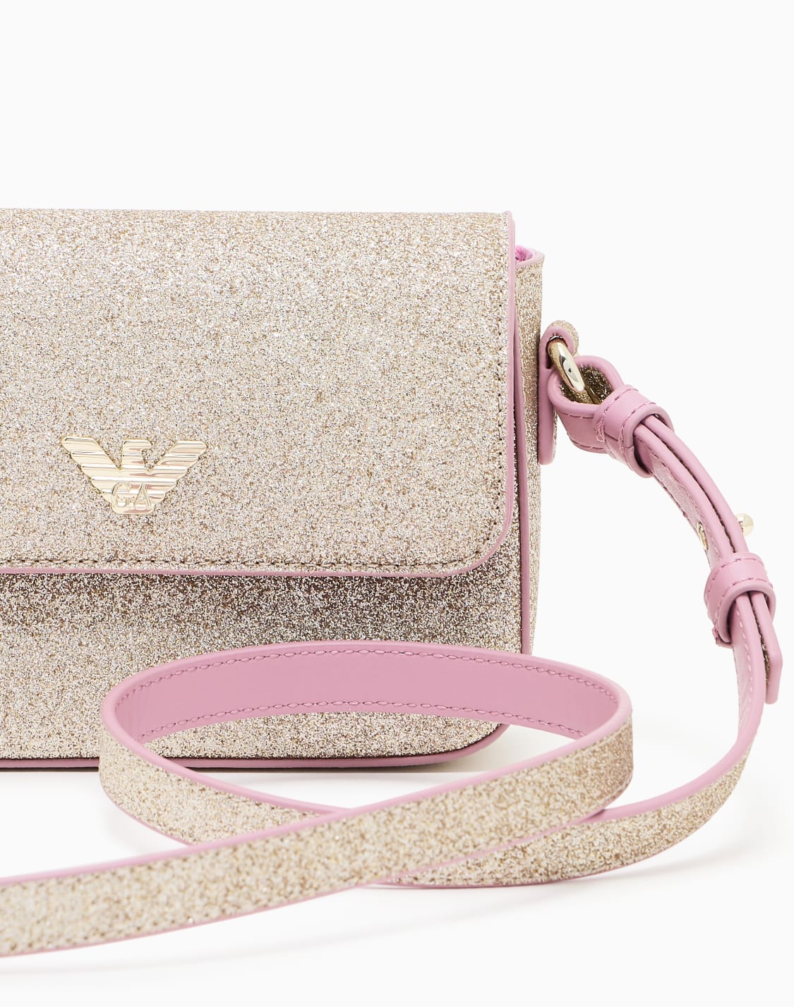 ショルダバッグ-グリッタ-イエロ--emporio-armani