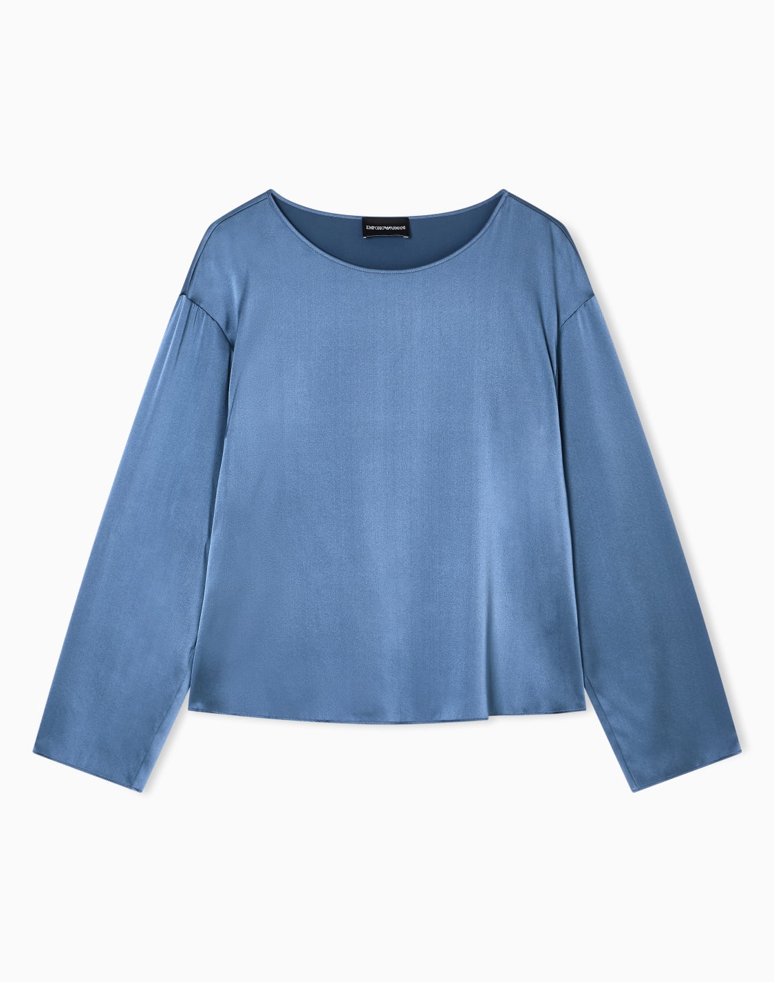 bluse-aus-seidensatin-hellblau--emporio-armani