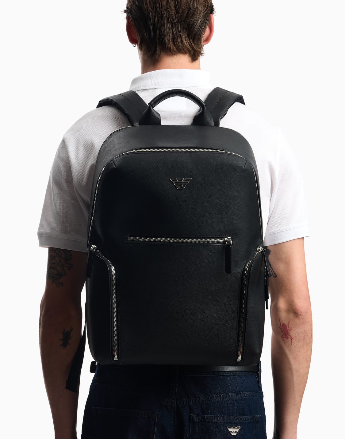 asv-バックパック-再生サフィアノレザ-イグルプレト付き-ブラック--emporio-armani
