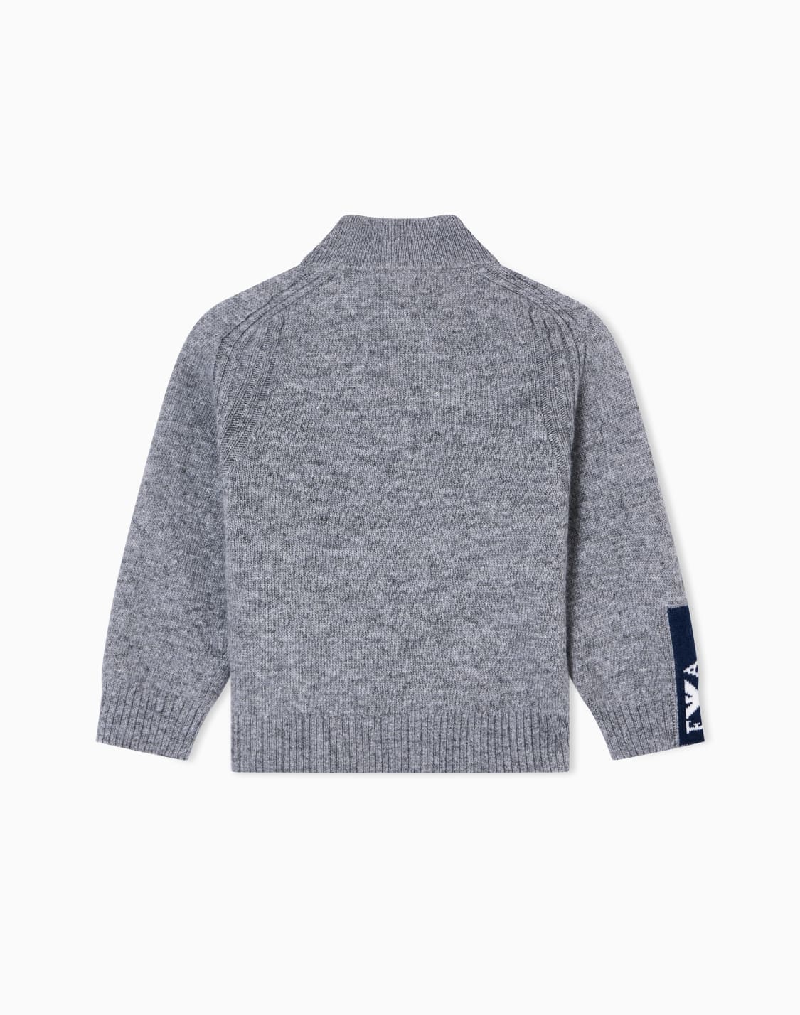 ジップアップセタ-ウル混紡-ジャカドロゴ-グレ--emporio-armani