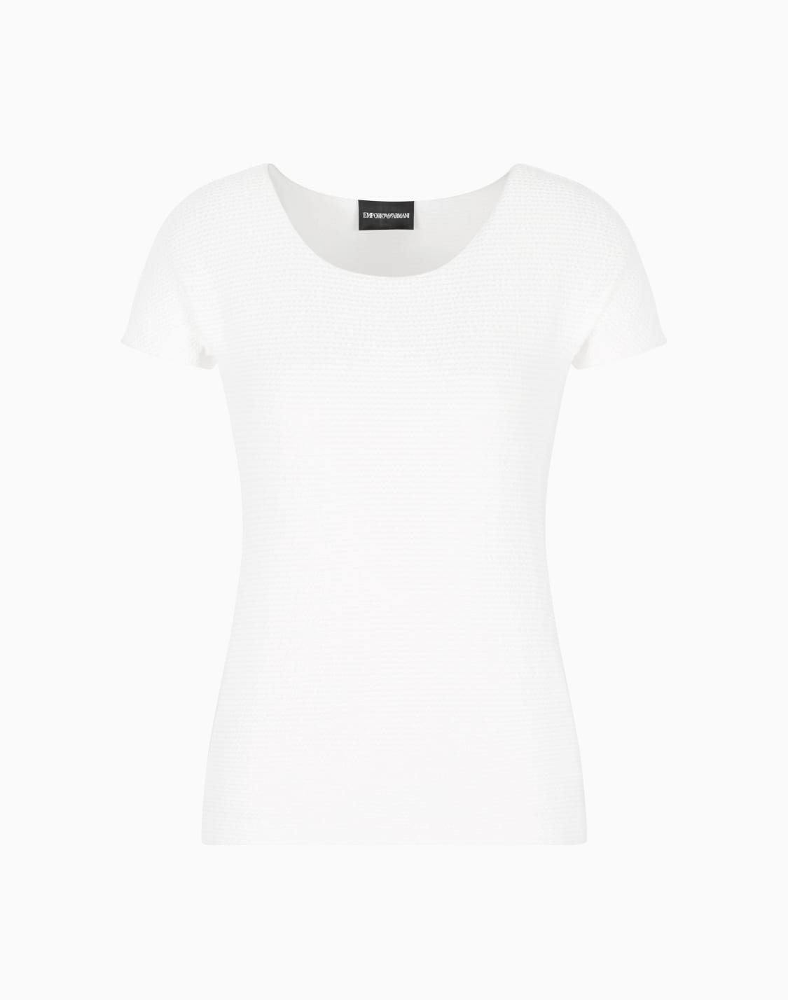 t-shirt-in-textured-effect-jersey-white--emporio-armani