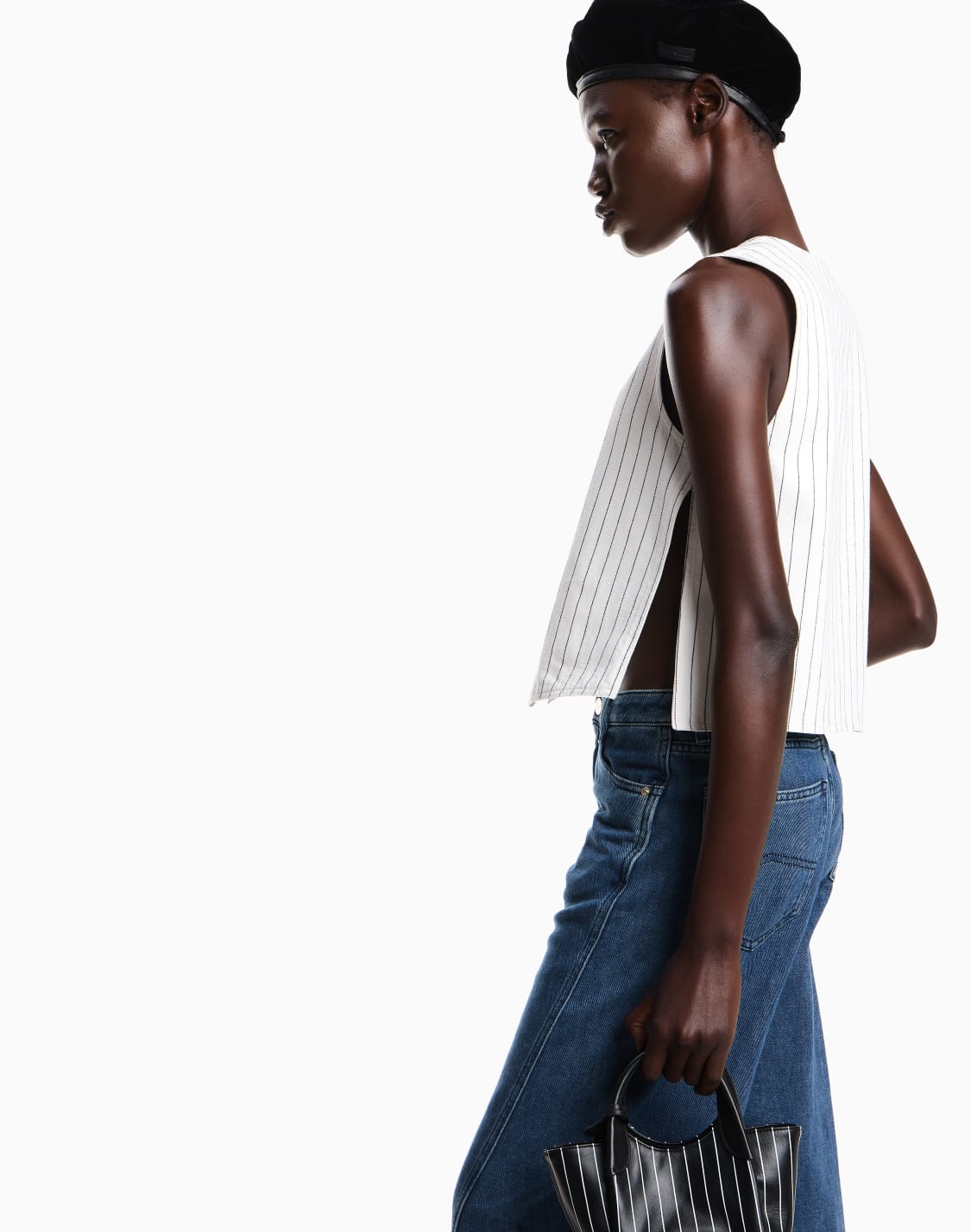 single-breasted-waistcoat-in-garment-dyed-striped-bull-striped--emporio-armani